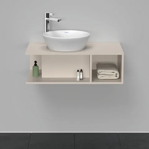 Duravit Waschtischunterschrank wandhängend „D-Neo“ 80 × 26 × 48 cm Taupe Matt