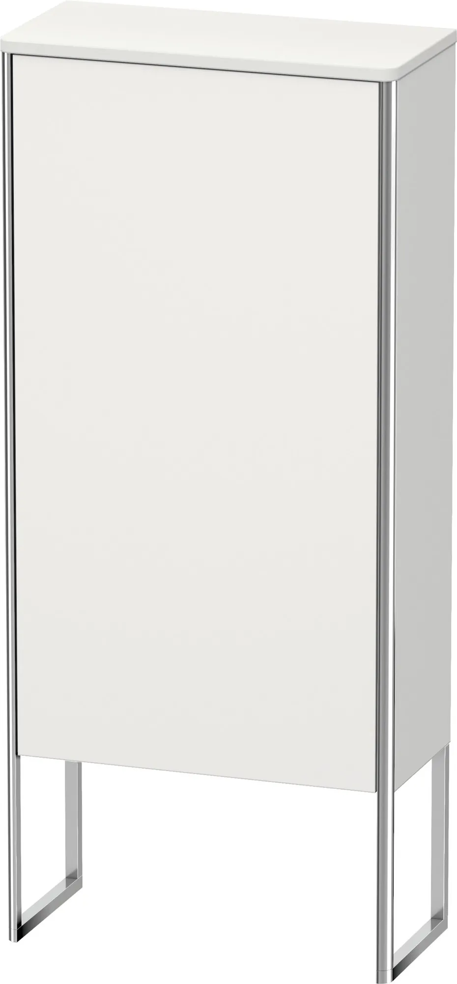 Duravit Halbhochschrank „XSquare“ 50 × 113,6 × 23,6 cm Nordic Weiß Seidenmatt