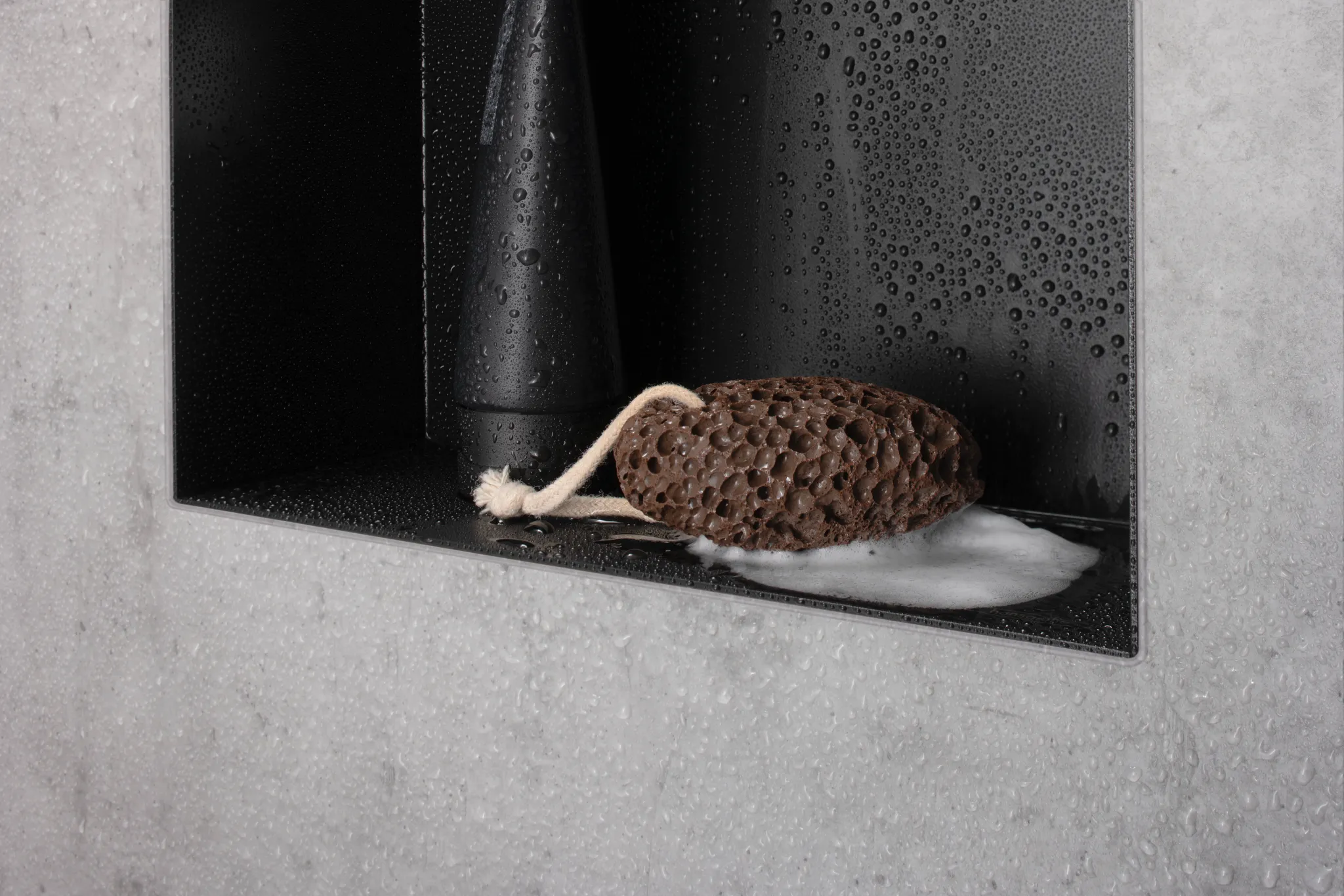 Hansgrohe XtraStoris Minimalistic Wandnische rahmenlos 300⁄300⁄100, Mattschwarz Hansgrohe XtraStoris Minimalistic Wandnische rahmenlos 300⁄300⁄100, Mattschwarz