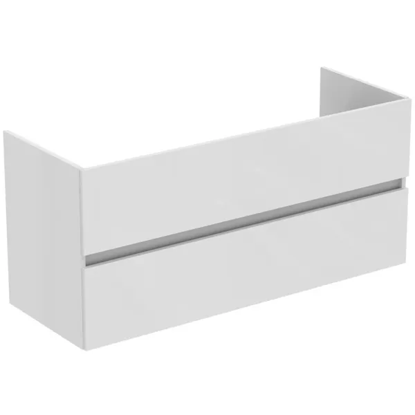 Ideal Standard Waschtischunterschrank „Eurovit+“ 120 × 55 × 44 cm Hochglanz weiß lackiert