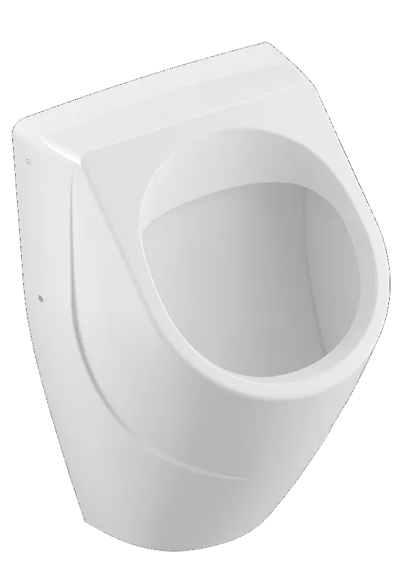 Absaug-Urinal O.novo 752400, 320 x 335 x 560 mm, Oval, ohne Deckel, Zulauf verdeckt, Weiß Alpin