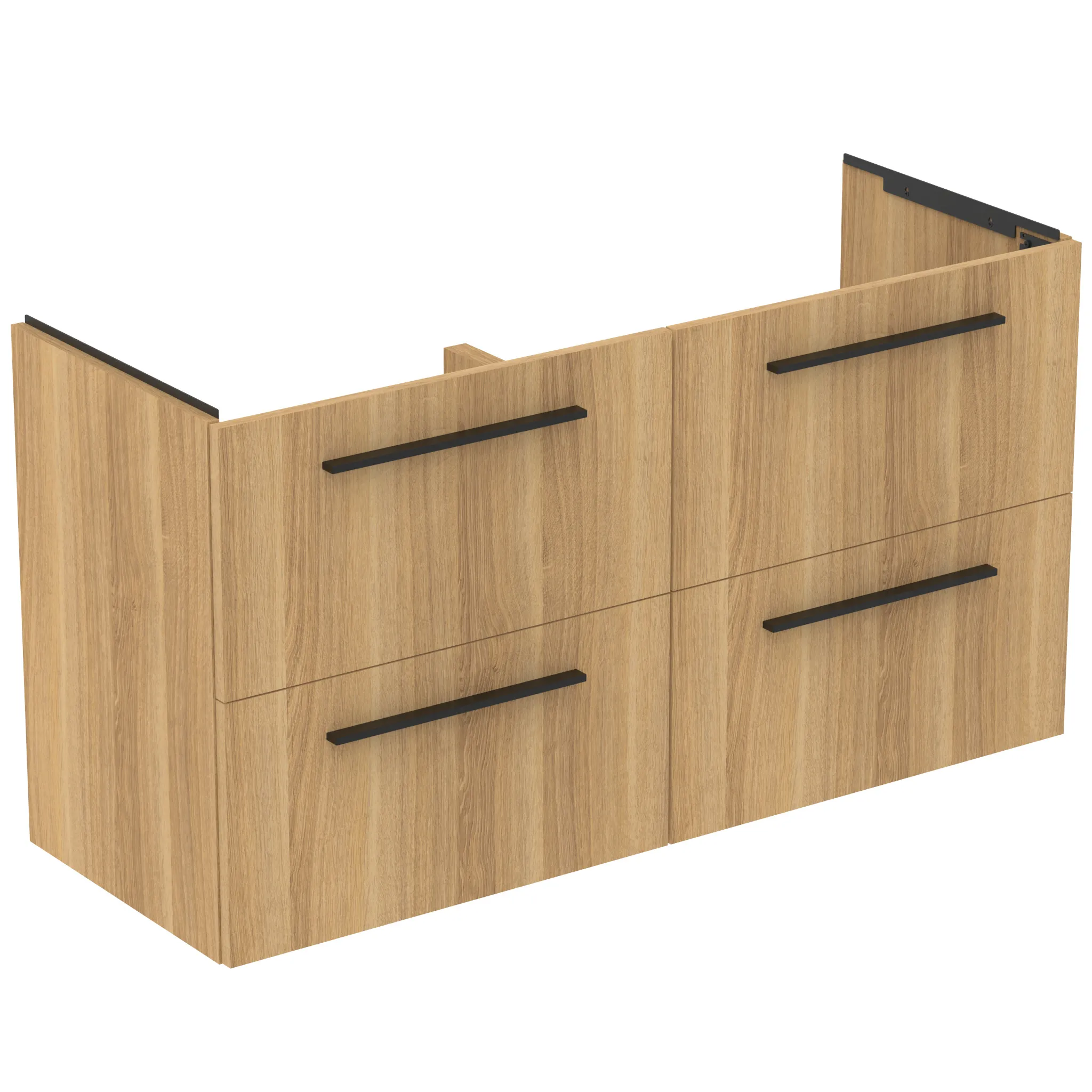 Ideal Standard i.life A Möbeldoppel-Waschtischunterschrank Eiche Natur 1200x440x630 mm 4 Auszüge Softclose Ideal Standard i.life A Möbeldoppel-Waschtischunterschrank Eiche Natur 1200x440x630 mm 4 Auszüge Softclose