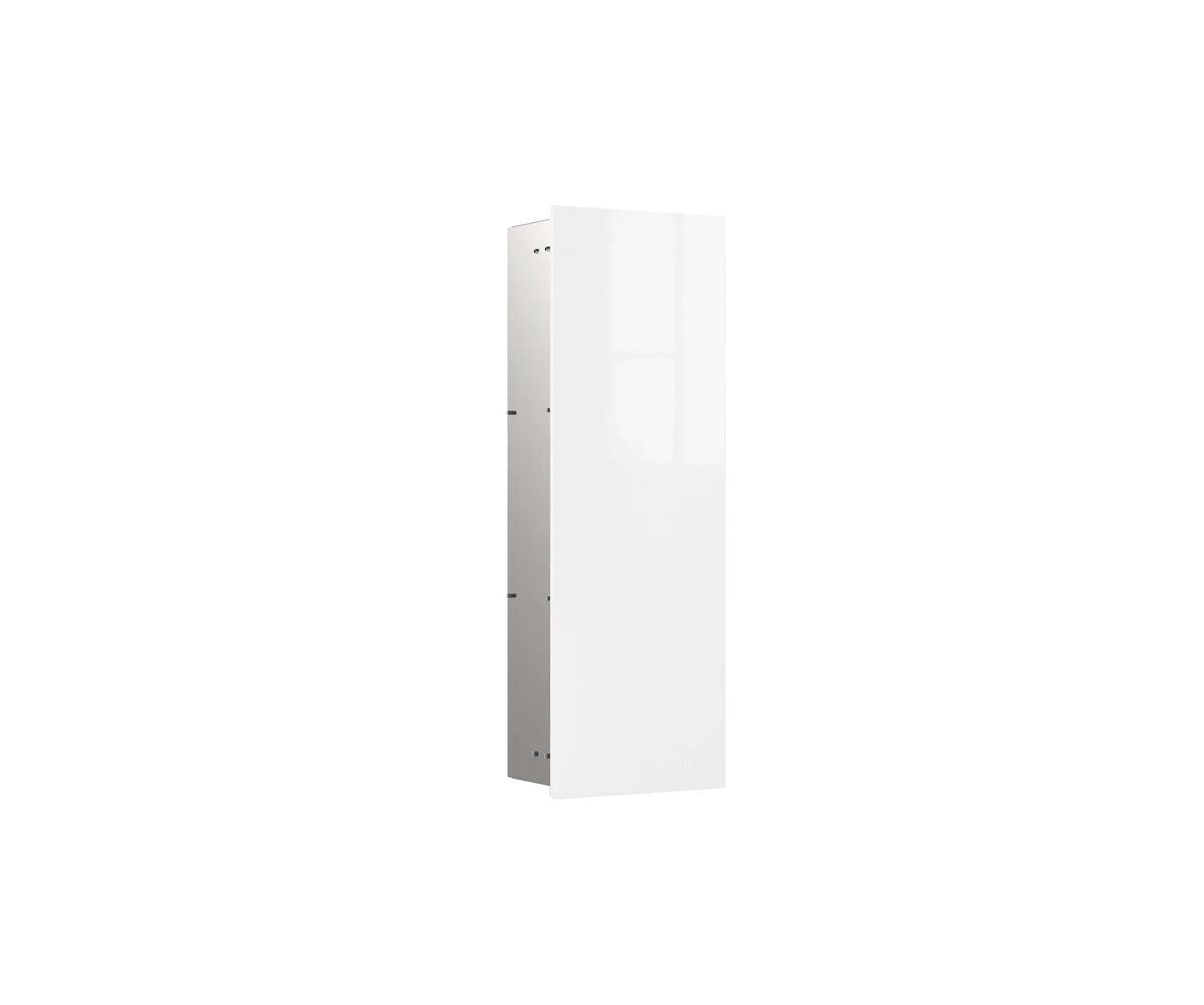 Schrankmodul asis pure mit Glasfront Türanschlag links, Unterputz, 730mm, alpinweiss Schrankmodul asis pure mit Glasfront Türanschlag links, Unterputz, 730mm, alpinweiss