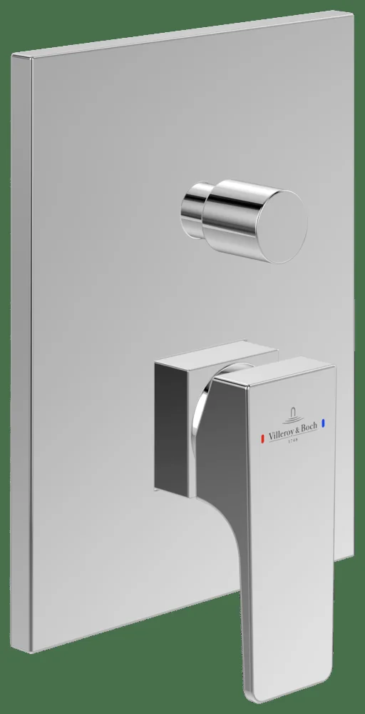 Villeroy & Boch Architectura Square Unterputz-Einhebel-Armatur TVS125003000, Chrom