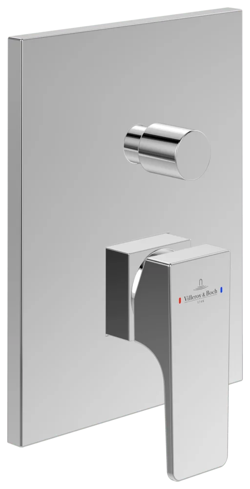 Villeroy & Boch Architectura Square Unterputz-Einhebel-Armatur TVS125003000, Chrom