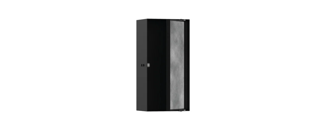 Hansgrohe XtraStoris Rock Wandnische, befliesbar, mattschwarz, 300 x 150 x 100 mm, Einbautiefe 100 mm