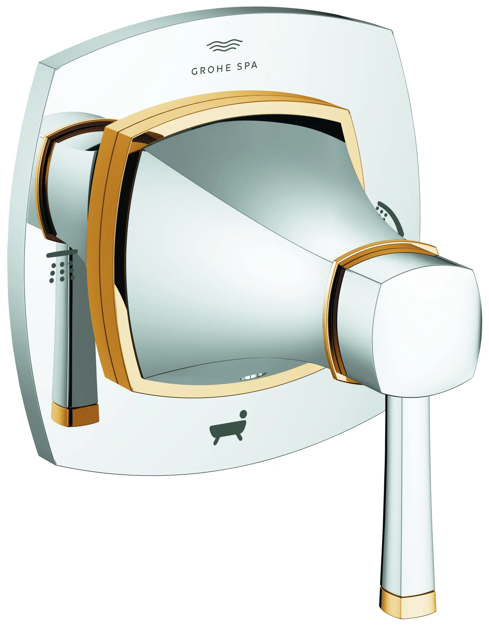 5-Wege Umstellung Grandera 29419, Fertigmontageset, chrom 5-Wege Umstellung Grandera 29419, Fertigmontageset, chrom