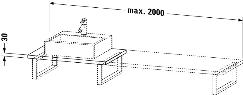 Duravit Konsole „L-Cube“ Duravit Konsole „L-Cube“