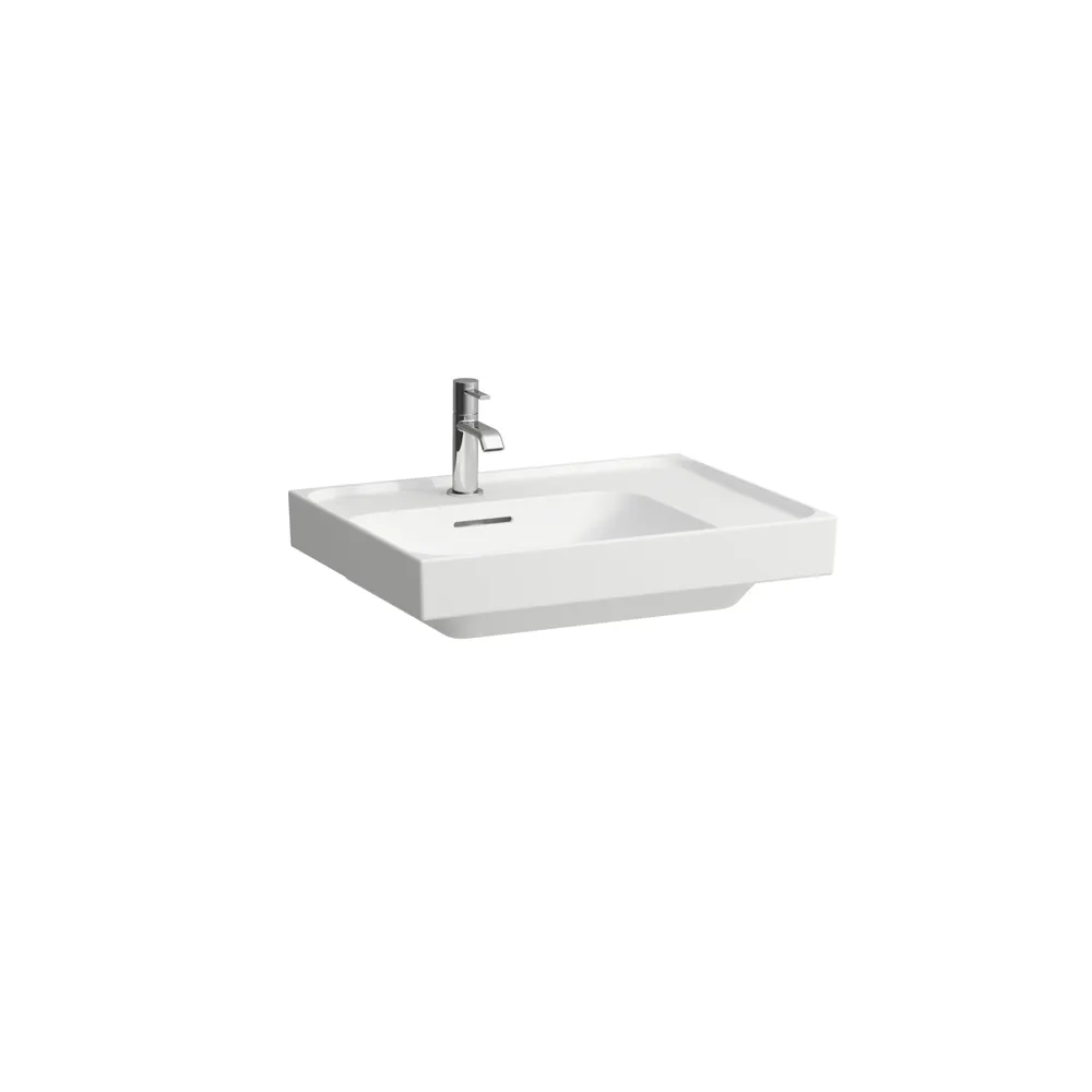 Laufen Aufsatzwaschtisch MEDA 460x600x160, Ablage rechts, 1 Hahnloch ohne Überlauf, weiß matt Laufen Aufsatzwaschtisch MEDA 460x600x160, Ablage rechts, 1 Hahnloch ohne Überlauf, weiß matt