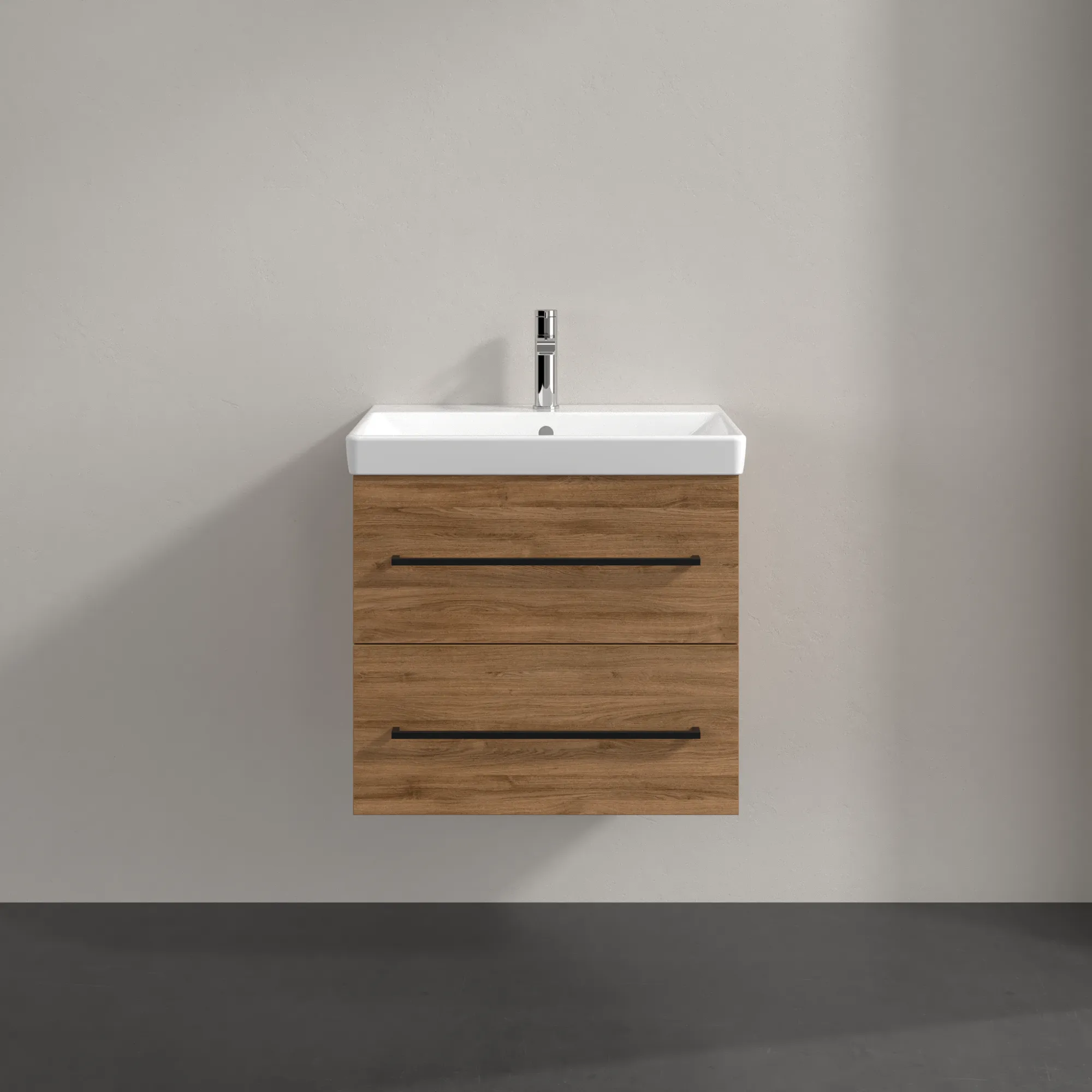Villeroy & Boch Waschtischunterschrank „Avento“ für Schrankwaschtisch 580 × 514 × 452 mm Kansas Oak, Soft Closing Villeroy & Boch Waschtischunterschrank „Avento“ für Schrankwaschtisch 580 × 514 × 452 mm Kansas Oak, Soft Closing