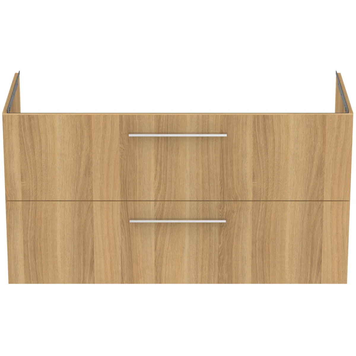 Möbelwaschtischunterschrank i.life B 2 Auszüge Siphonausschnitt auf der rechten Seite 1200x505x630mm Weiß matt