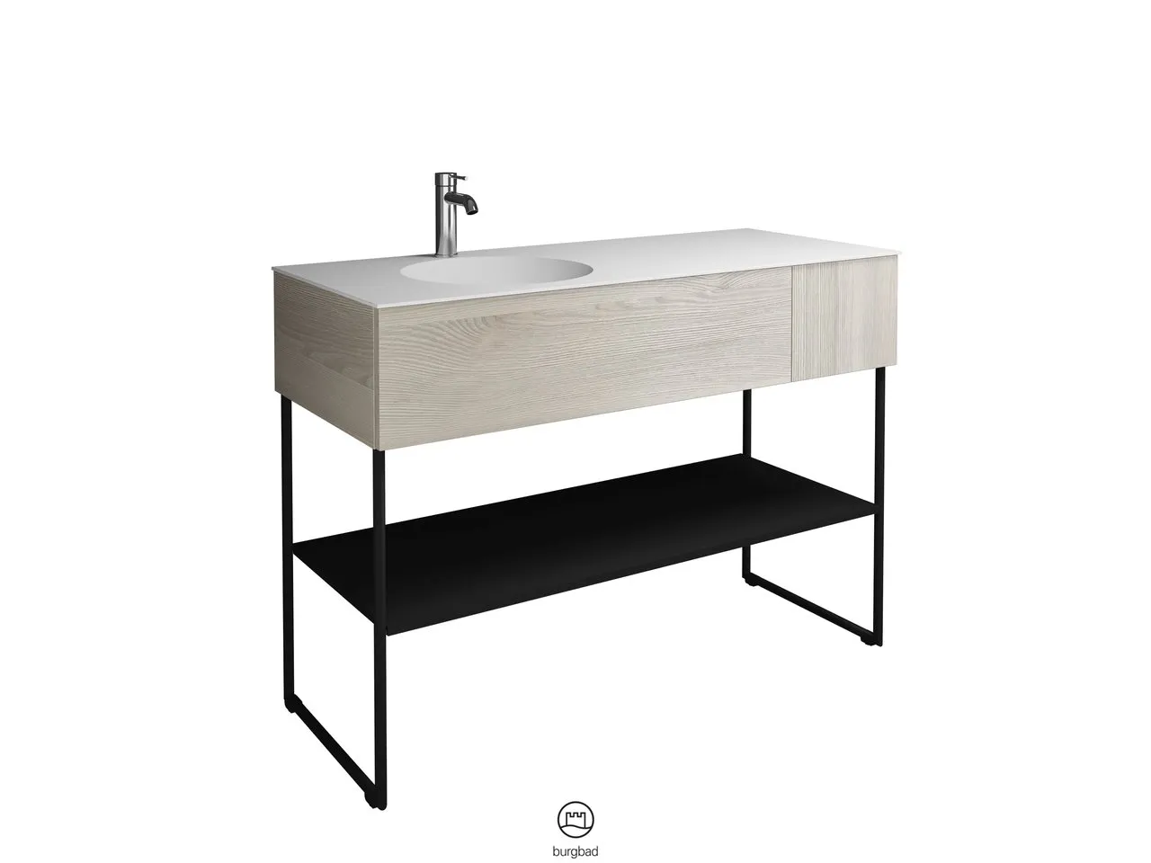 burgbad Badmöbelset „Coco“ in Weiß Matt mit Laserkante burgbad Badmöbelset „Coco“ in Weiß Matt mit Laserkante