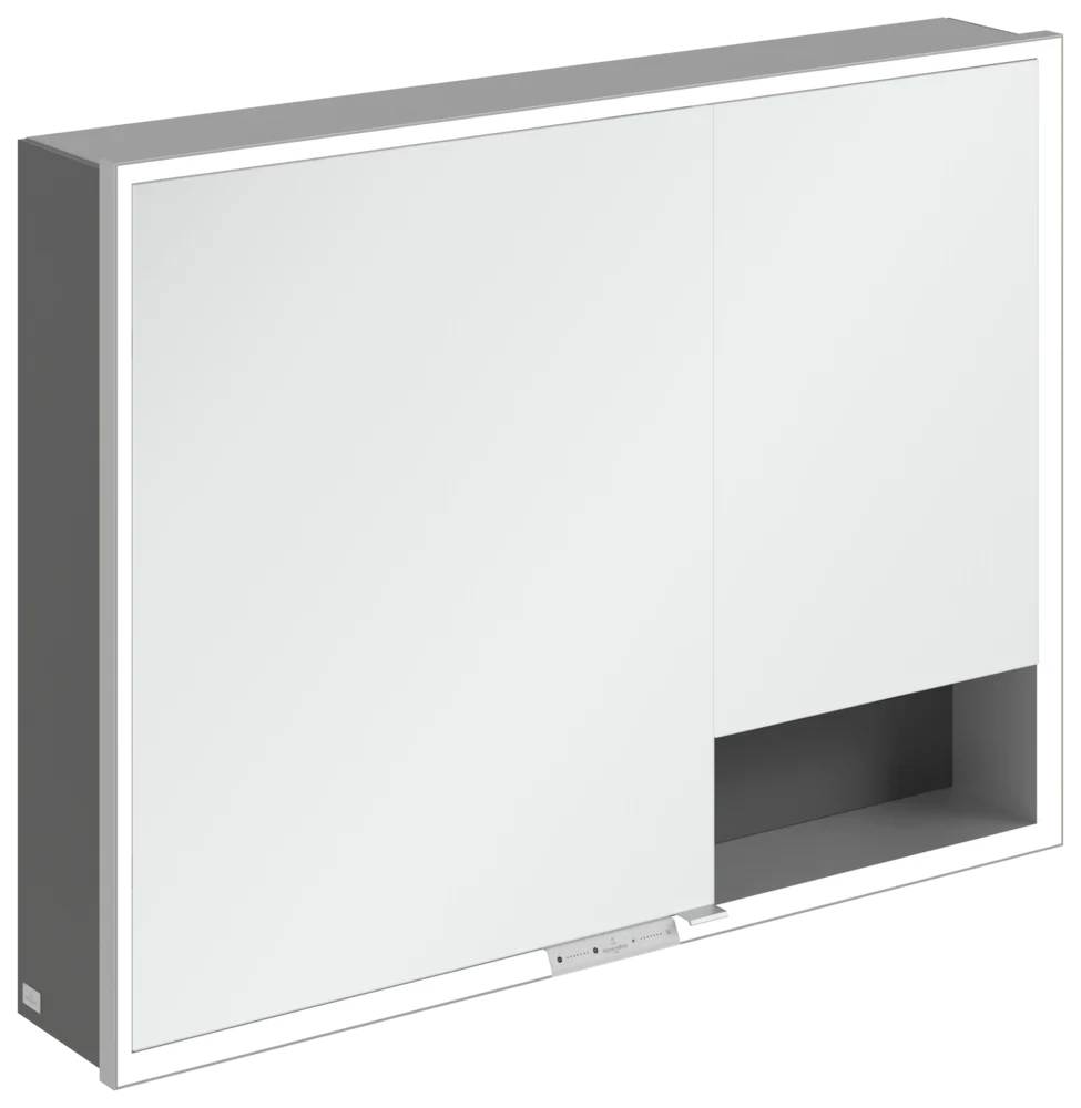 Villeroy & Boch Aufputz-Spiegelschrank My View+ A48110, 1000 x 750 x 168 mm, Graphite