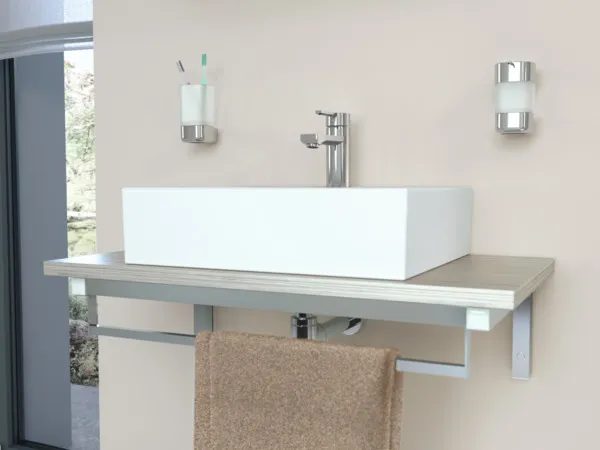 Waschbecken „Strada“ 50 × 42 × 14,5 cm, Hahnlochposition mittig Waschbecken „Strada“ 50 × 42 × 14,5 cm, Hahnlochposition mittig