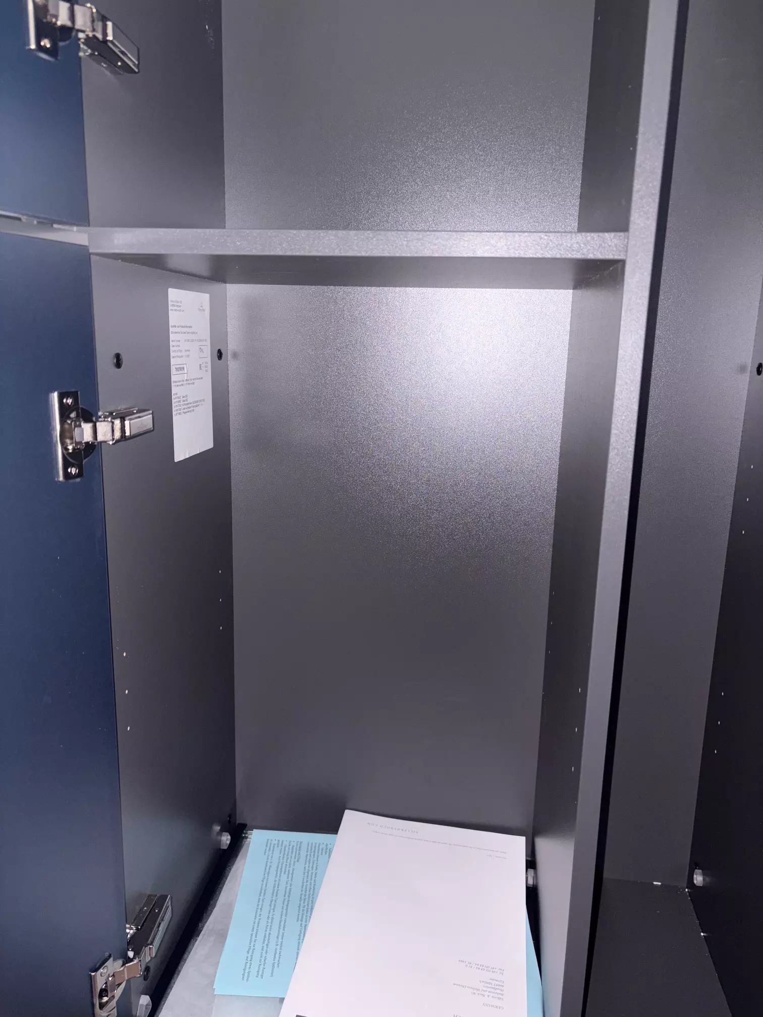 Villeroy & Boch Set aus Hochschrank C59100VQ und Mittelschrank C59800VQ „Subway 3.0“ in Marine Blue - B-Ware - Sonderangebot