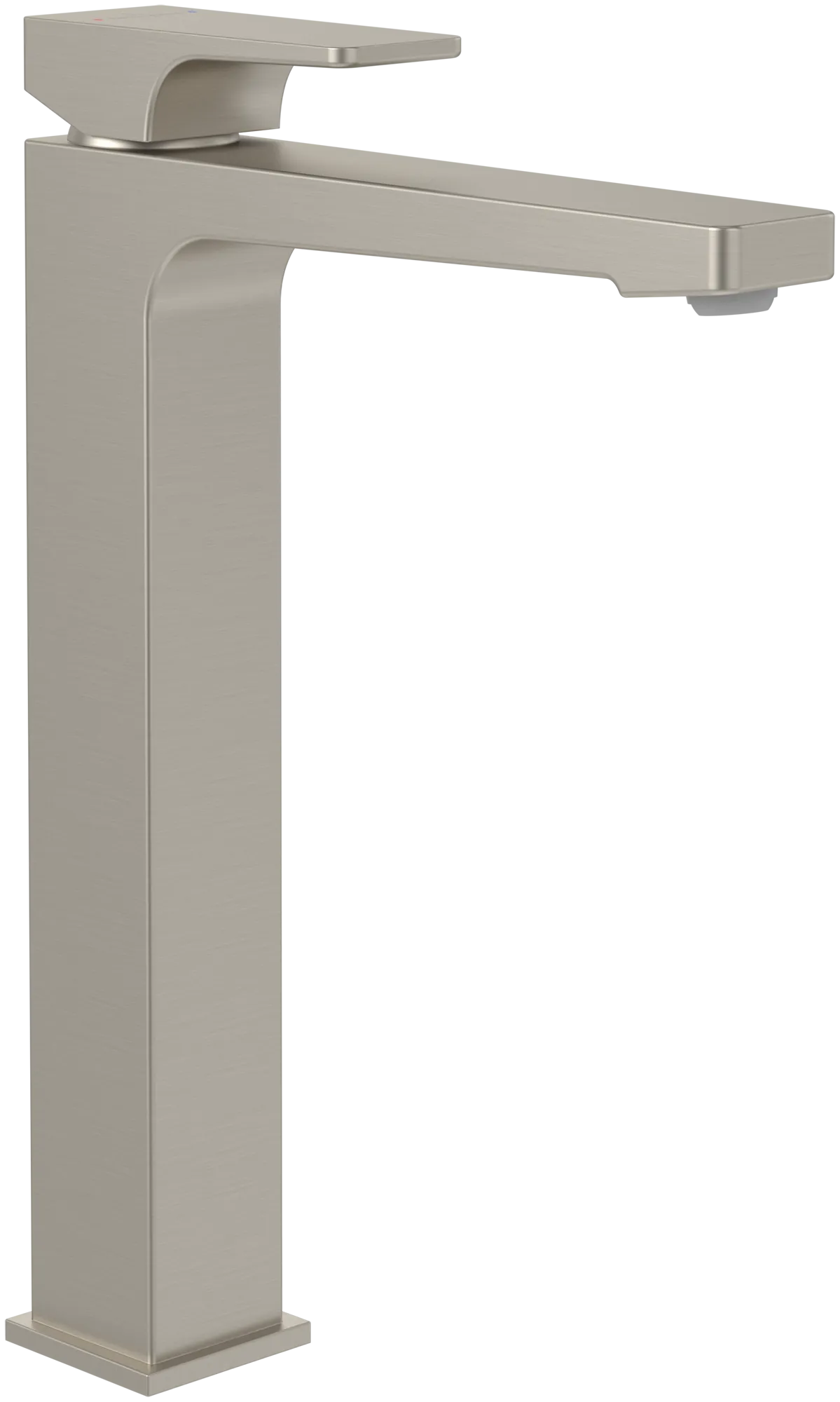 Villeroy & Boch Architectura Square Einhebel-Waschtischarmatur erhöhter Montage, Brushed Nickel Matt, 306 mm Höhe, 50 x 211 mm Maße Villeroy & Boch Architectura Square Einhebel-Waschtischarmatur erhöhter Montage, Brushed Nickel Matt, 306 mm Höhe, 50 x 211 mm Maße