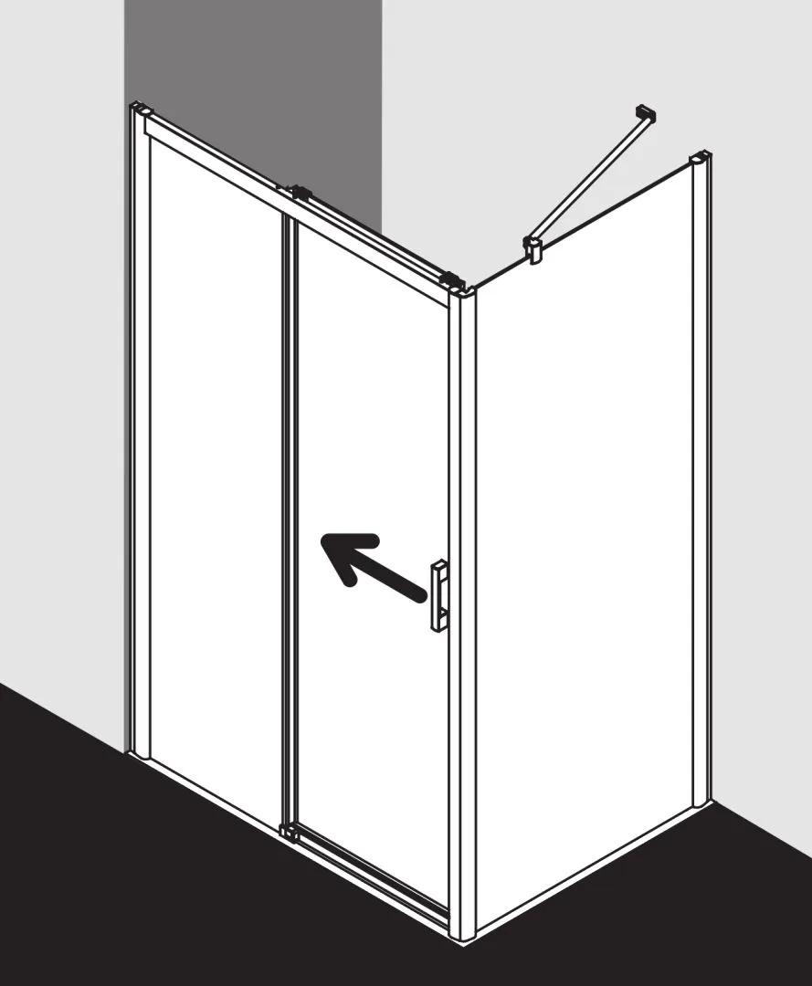 Kermi Duschtür Gleittür 2-teilig bodenfrei mit Festfeld links für Nische und Ecke „PEGA“ Glas Klar, Profile Silber Hochglanz, BV: 1070 - 1100 mm GAK: 1060 - 1080 mm WE: 1070 - 1100 mm H: 2000 mm Kermi Duschtür Gleittür 2-teilig bodenfrei mit Festfeld links für Nische und Ecke „PEGA“ Glas Klar, Profile Silber Hochglanz, BV: 1070 - 1100 mm GAK: 1060 - 1080 mm WE: 1070 - 1100 mm H: 2000 mm