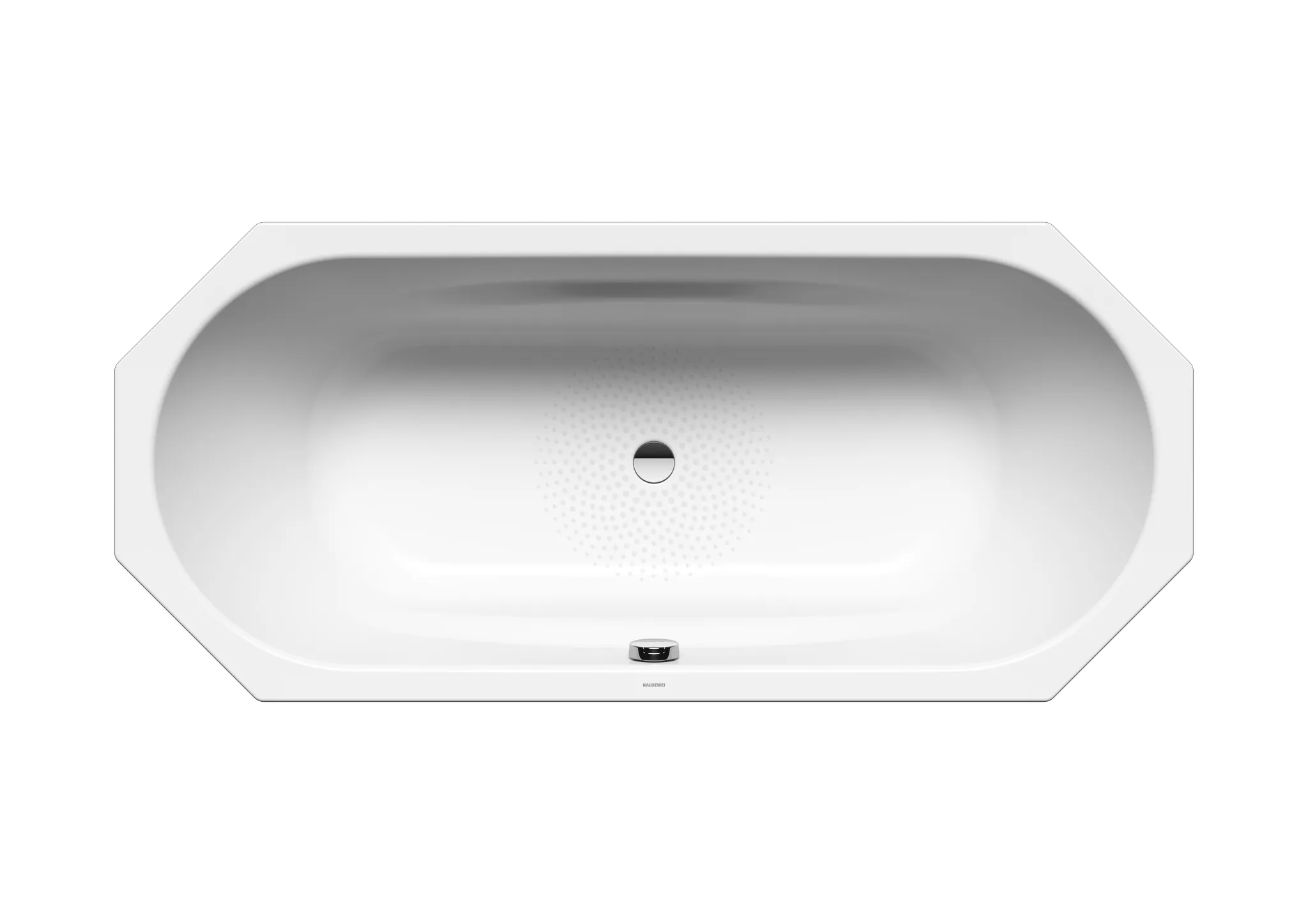 Kaldewei Badewanne „Vaio Duo 8“ achteck 180 × 80 cm, ohne Grifflochbohrungen in alpinweiß