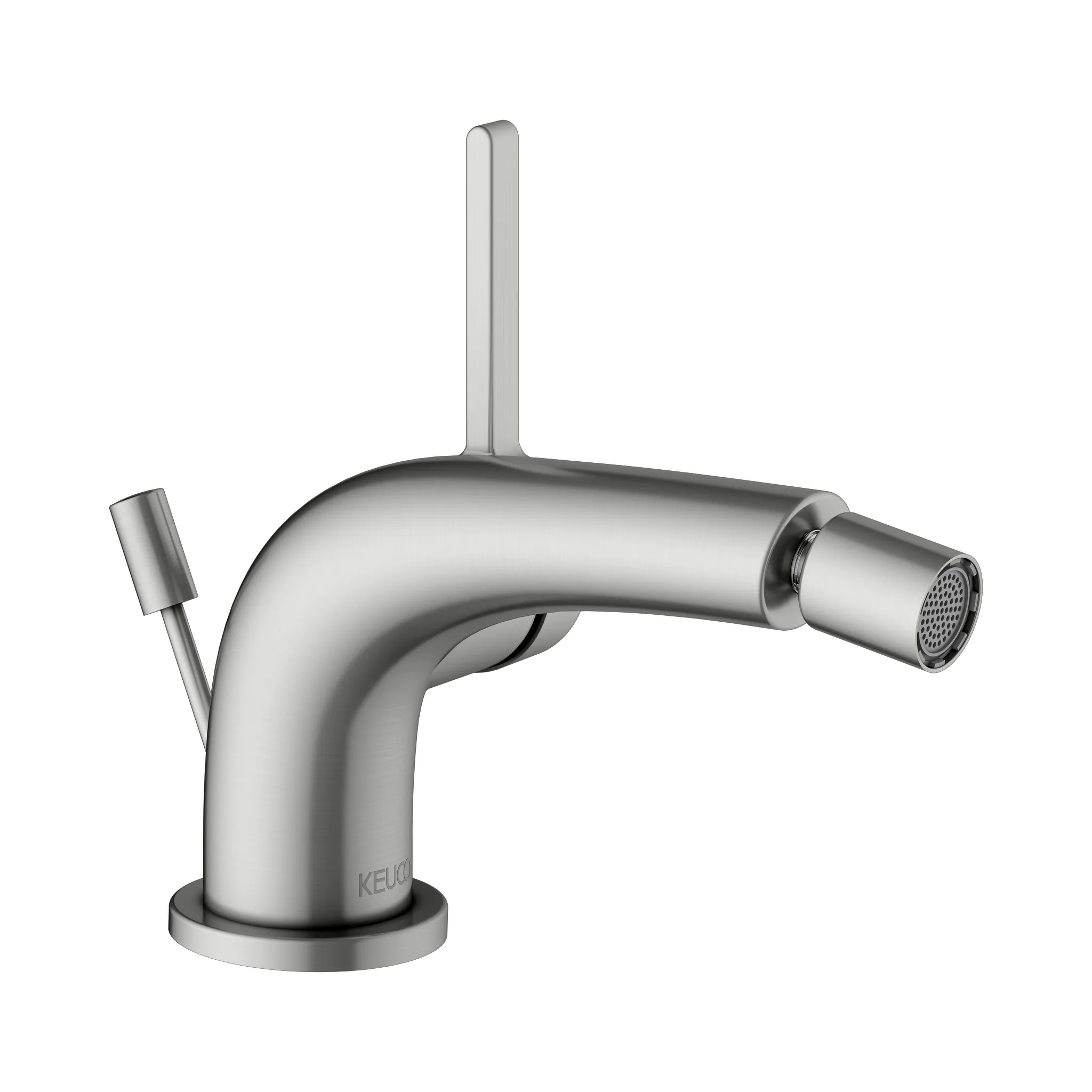 KEUCO EDITION 400 Einhebel-Bidetmischer mit Zugstangen-Ablaufgarnitur Edelstahl-finish KEUCO EDITION 400 Einhebel-Bidetmischer mit Zugstangen-Ablaufgarnitur Edelstahl-finish