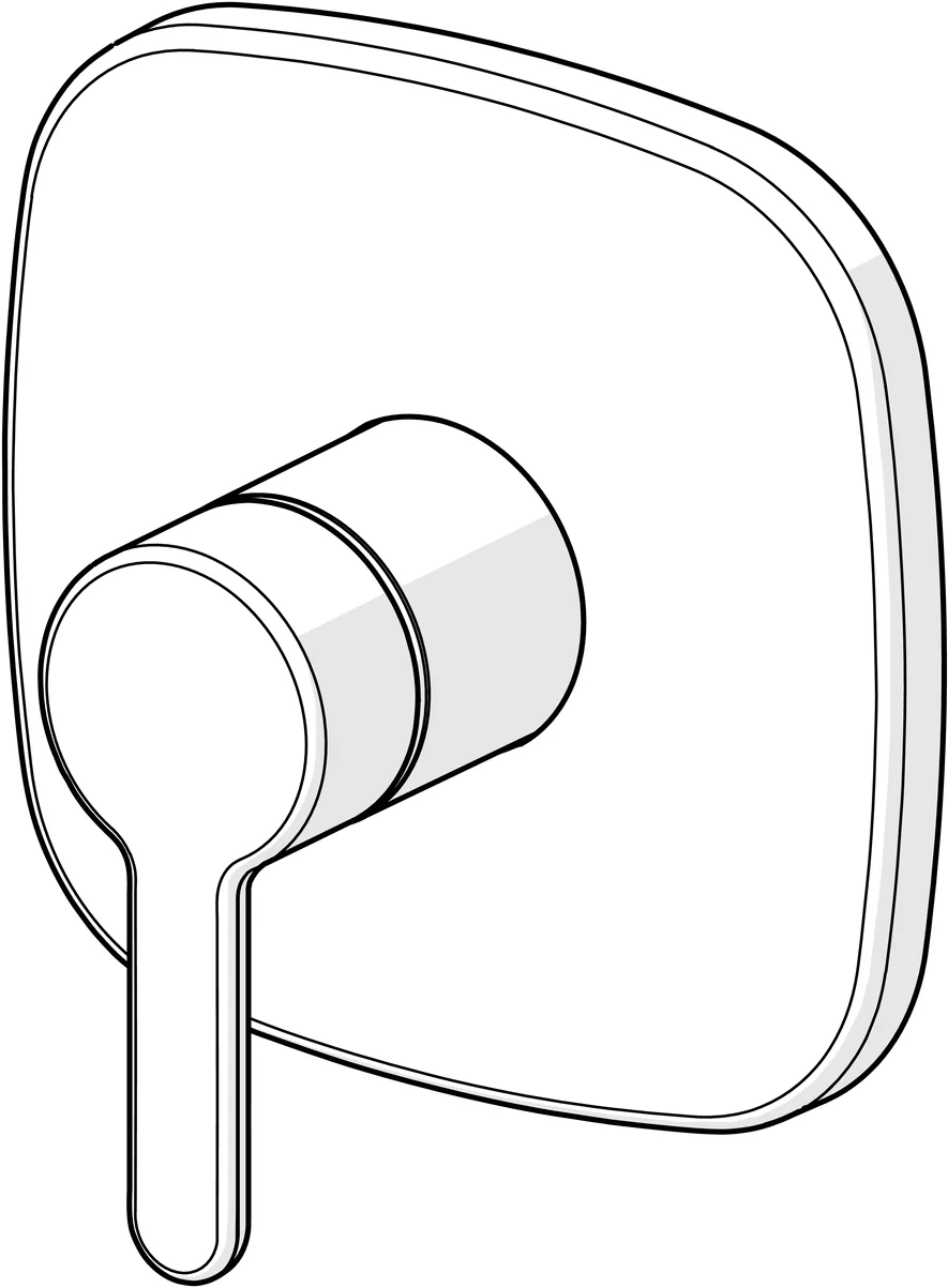 HansaDESIGNO Style Duscharmatur Wandmontage Chrom HansaDESIGNO Style Duscharmatur Wandmontage Chrom