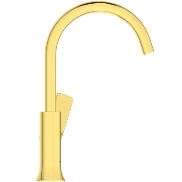 Ideal Standard Waschtischarmatur hoher Auslauf La Dolce Vita ohne Ablaufgarnitur Brushed Gold