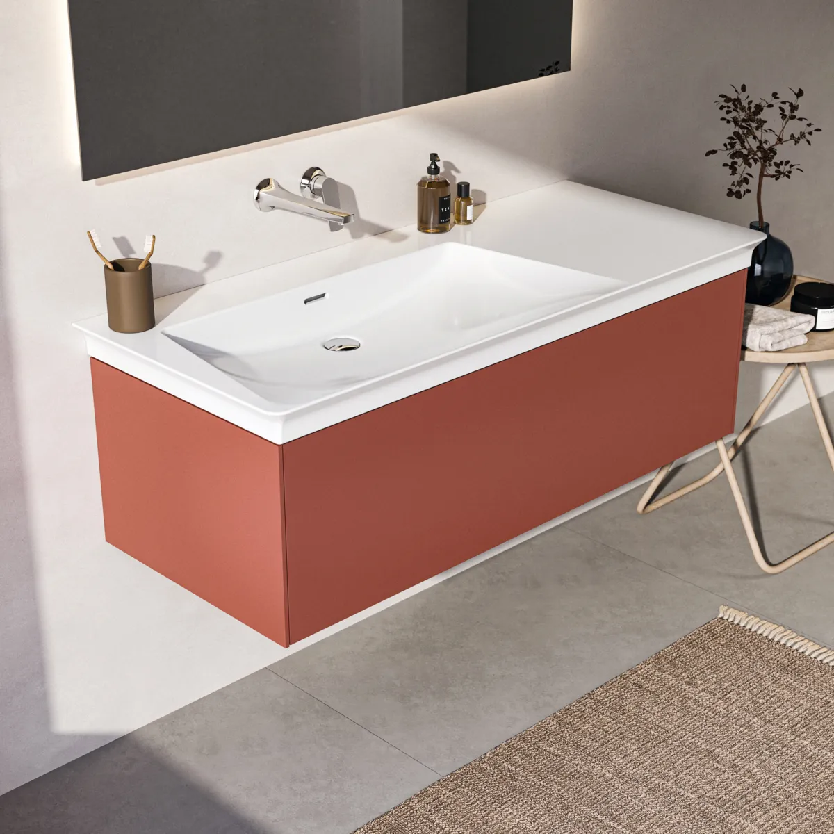 Ideal Standard Möbelwaschtischunterschrank Conca 1 Auszug 1200x505x370mm Sunset