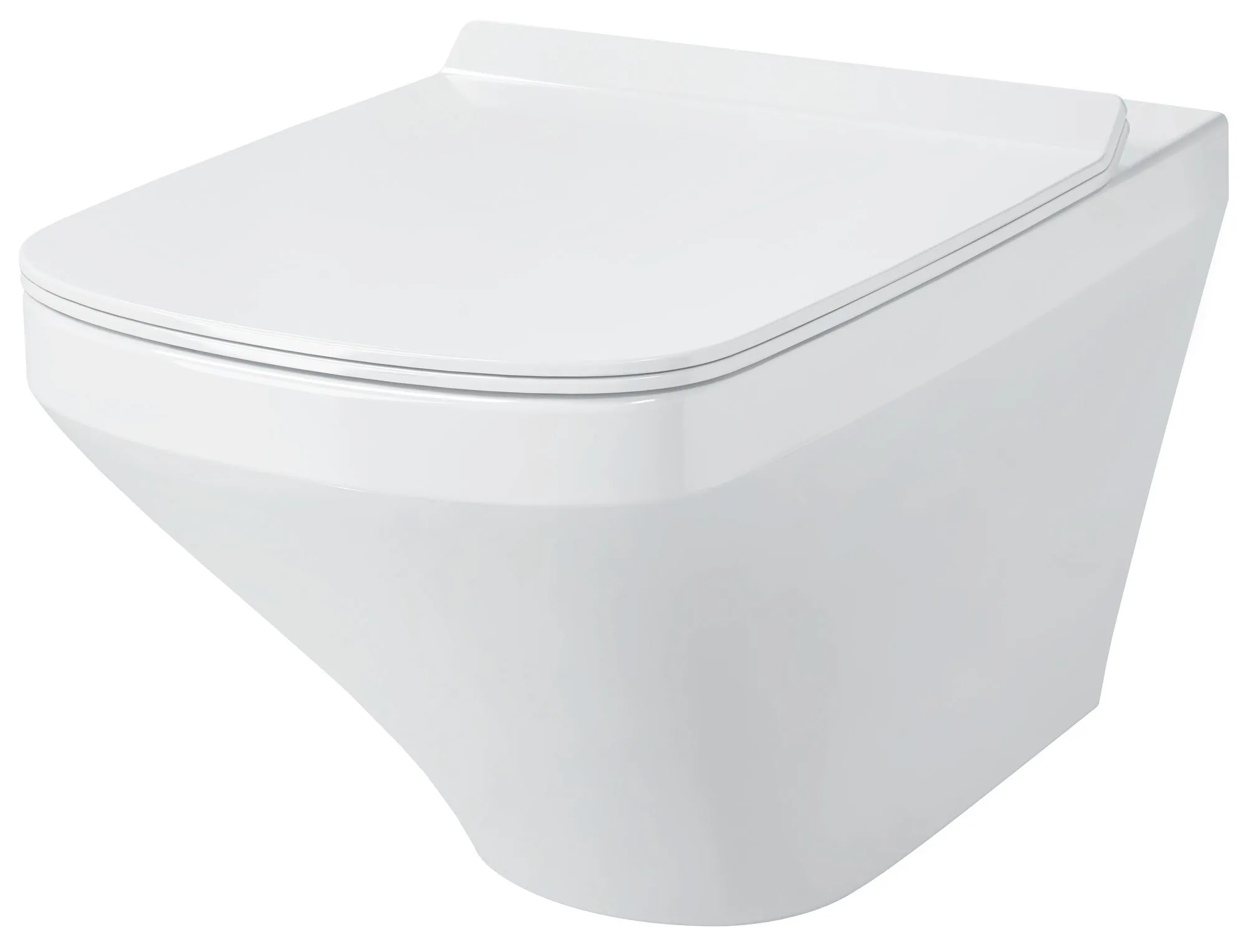 Wand-Tiefspül-WC „DuraStyle“ 37 × 35,5 × 54 cm mit HygieneGlaze, Befestigung verdeckt, ohne Spülrand Wand-Tiefspül-WC „DuraStyle“ 37 × 35,5 × 54 cm mit HygieneGlaze, Befestigung verdeckt, ohne Spülrand