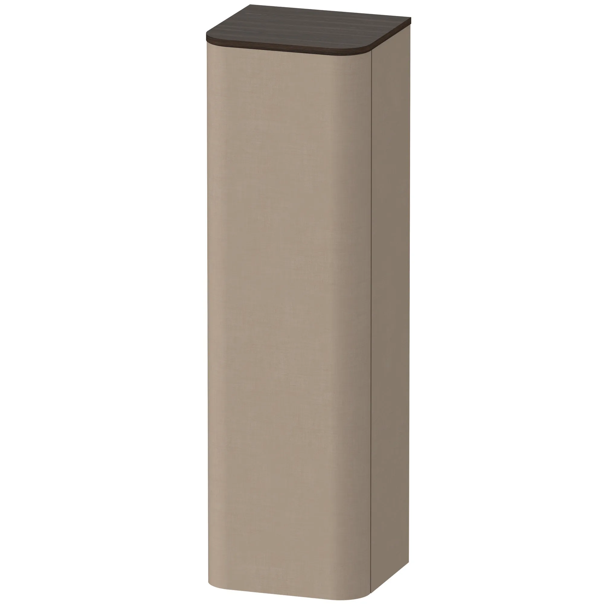 Duravit Halbhochschrank „Happy D.2 Plus“ 40 × 133,6 × 36 cm Leinen, Anschlag links