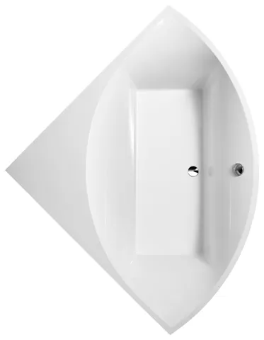 Villeroy & Boch Badewanne „Squaro“ viertelkreis 145 × 145 cm, Mittelablauf