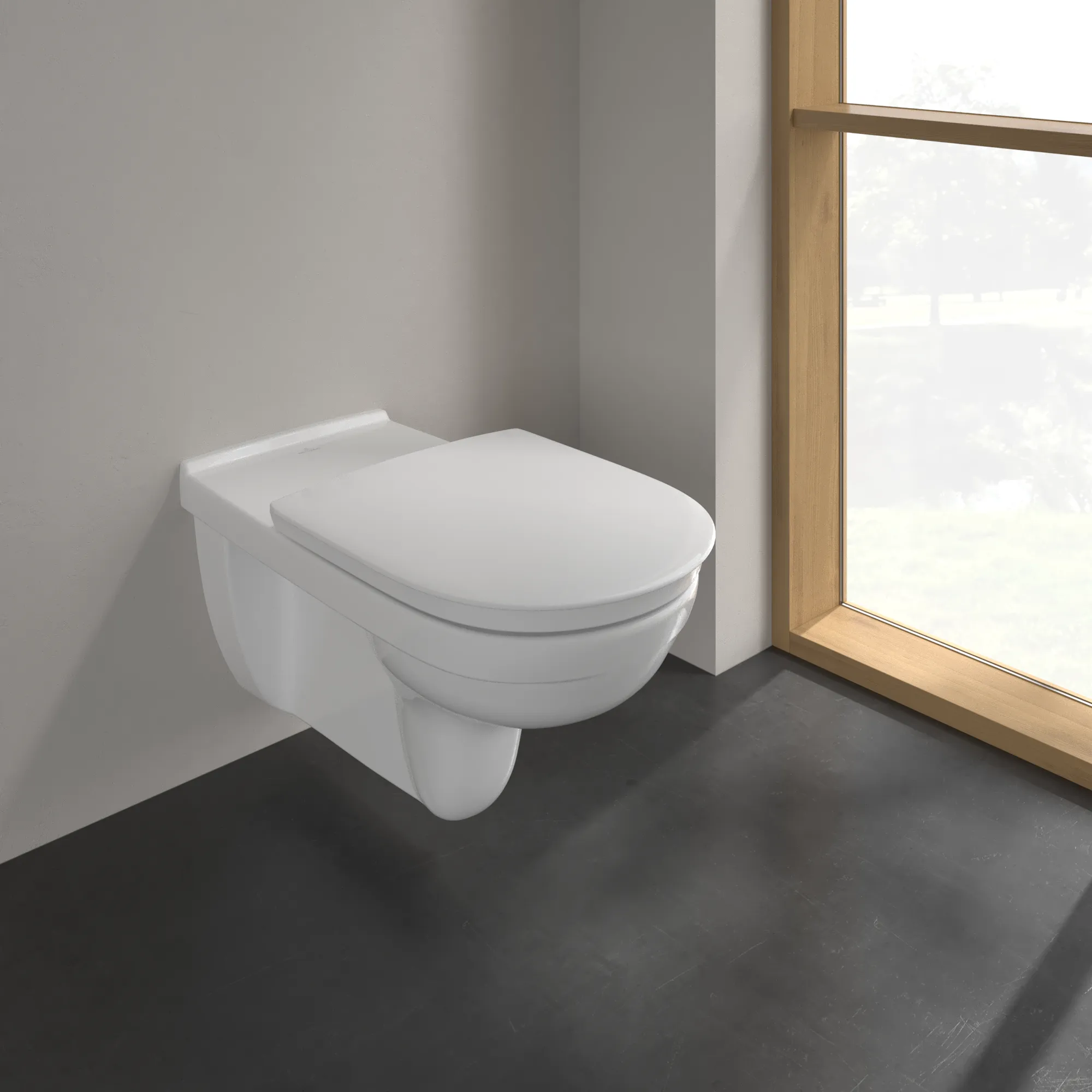 Wand-Tiefspül-WC DirectFlush „ViCare“ 36 × 34,4 × 70 cm ohne Spülrand