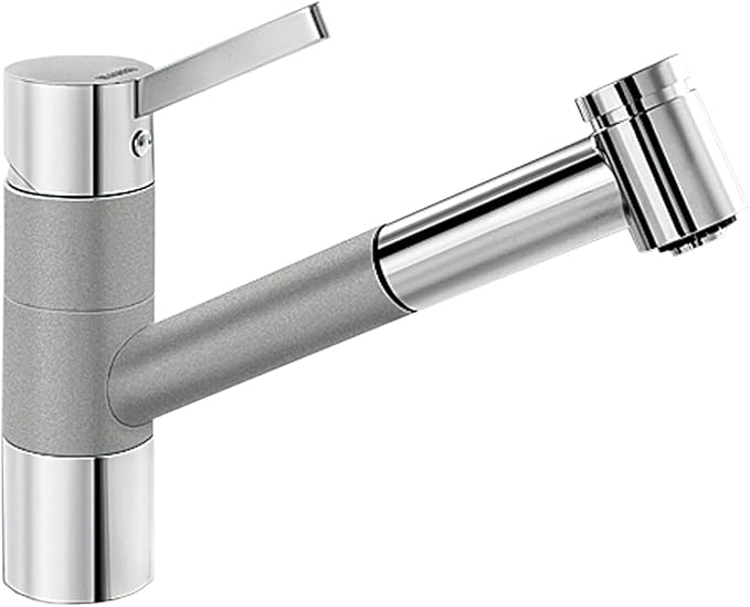 BLANCO TIVO-S Küchenarmatur mit ausziehbarer Brause, Aluminium/Chrom 517611 SONDERVERKAUF BLANCO TIVO-S Küchenarmatur mit ausziehbarer Brause, Aluminium/Chrom 517611 SONDERVERKAUF