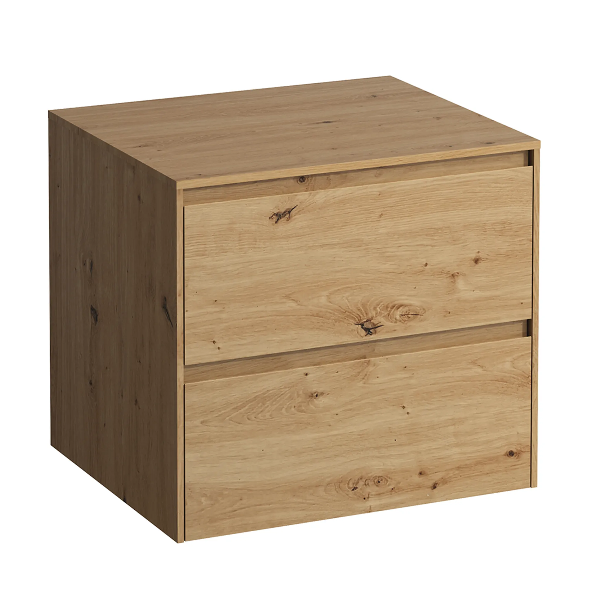 Waschtischunterbau+Waschtischplatte (Schubladenelement) LANI 493x585x527 ohne Ausschnitt Abdeckplatte 12 mm, mit 2 Schubladen integrierter Griffleiste Vollauszug und Soft-Close weiß matt Waschtischunterbau+Waschtischplatte (Schubladenelement) LANI 493x585x527 ohne Ausschnitt Abdeckplatte 12 mm, mit 2 Schubladen integrierter Griffleiste Vollauszug und Soft-Close weiß matt