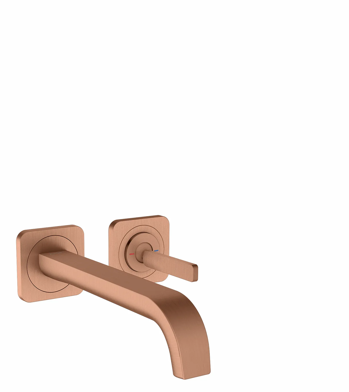 Hansgrohe AXOR Citterio E Einhebel-Waschtischmischer Unterputz Wandmontage Brushed Red Gold