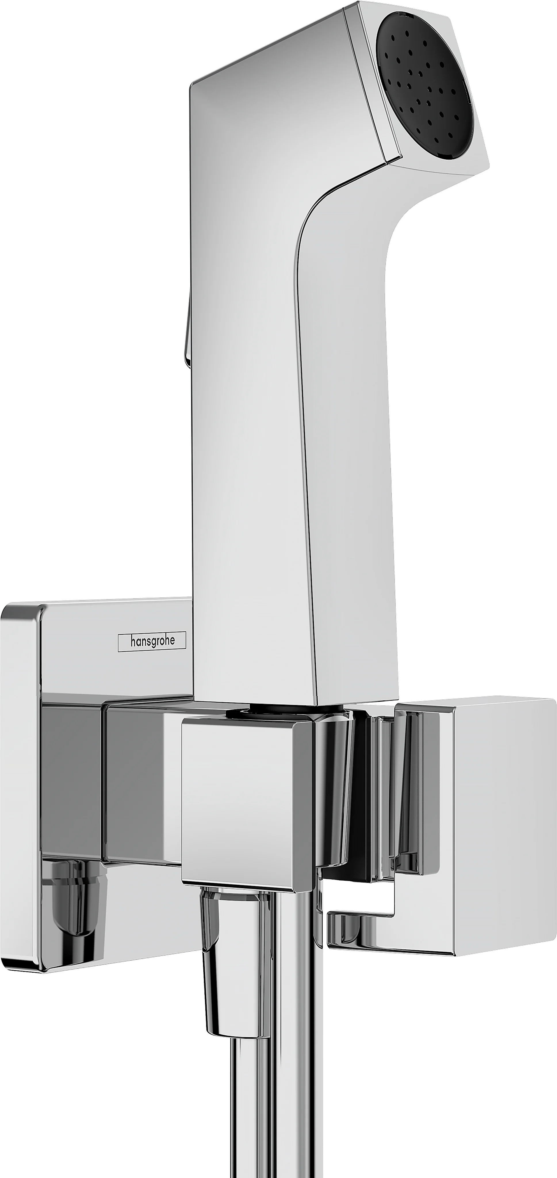 Hansgrohe Bidette Handbrause EcoSmart für Kaltwasser, Chrom, Brauseschlauch 1250 mm, Anschluss G 1/2
