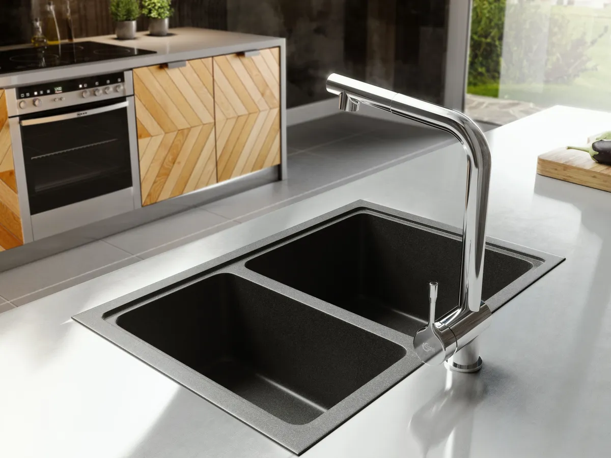 Küchenarmatur Ceralook, mit herausziehbare Handbrause, mit hohem Auslauf, Ausladung 207mm, Chrom Küchenarmatur Ceralook, mit herausziehbare Handbrause, mit hohem Auslauf, Ausladung 207mm, Chrom