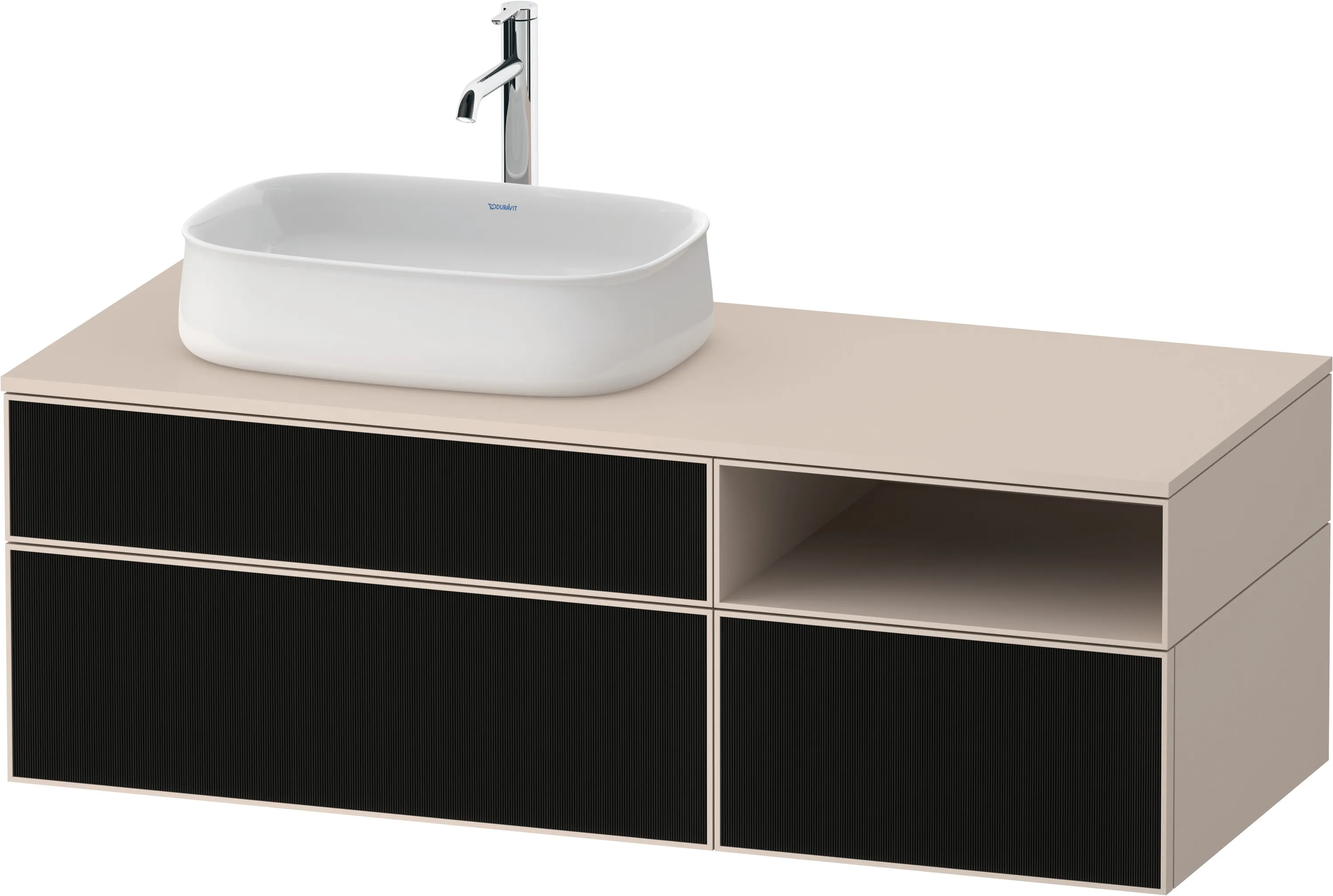 Duravit Waschtischunterschrank wandhängend „Zencha“ 130 × 44,2 × 55 cm