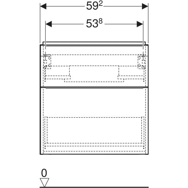Geberit Waschtischunterschrank „Icon“ 59,2 × 61,5 × 47,6 cm Geberit Waschtischunterschrank „Icon“ 59,2 × 61,5 × 47,6 cm