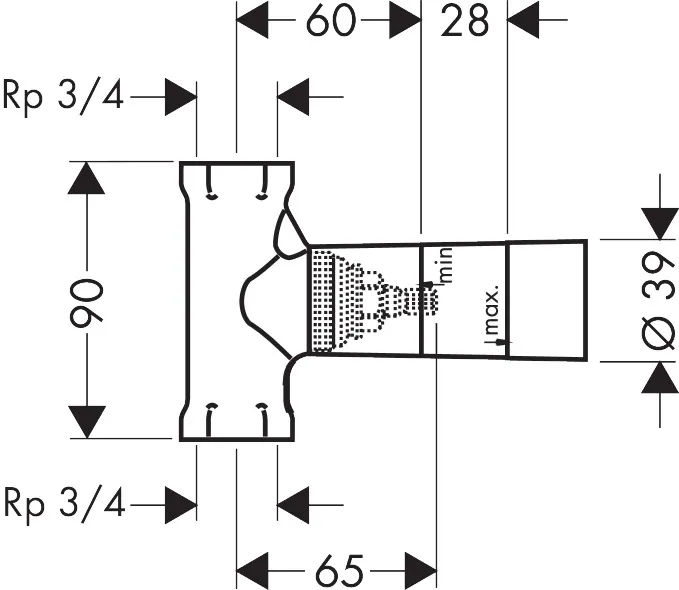 Hansgrohe Ventile ohne Grundkörper Bonusfähiger Umsatz Hansgrohe Grundkörper 130 l/min für Abstellventil Unterputz Spindel DN20 Hansgrohe Ventile ohne Grundkörper Bonusfähiger Umsatz Hansgrohe Grundkörper 130 l/min für Abstellventil Unterputz Spindel DN20