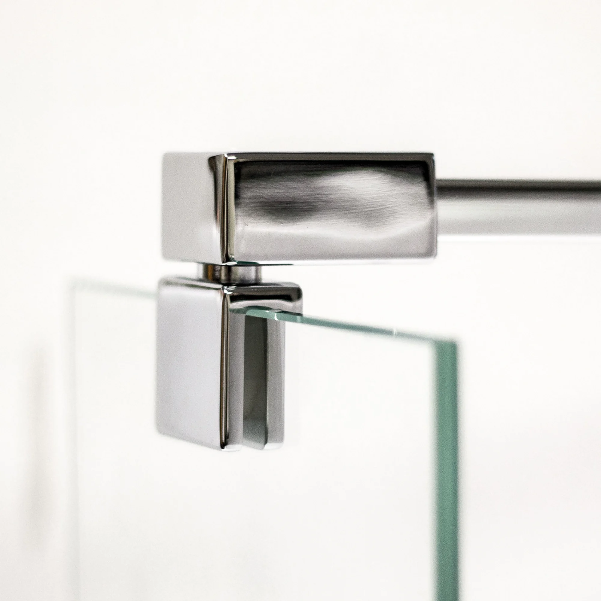 Breuer QUICK 72 Europa Design Seitenwand Anschlag links, alu chromeffekt, 900 mm, 8 mm Sicherheitsglas mit CER+ Glasbeschichtung
