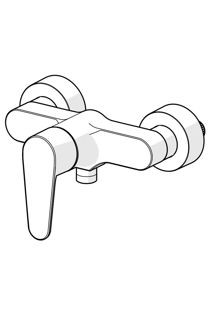 HansaVANTIS Duscharmatur Hansavantis 2022 EHM Brausebatterie 5245 Chrom