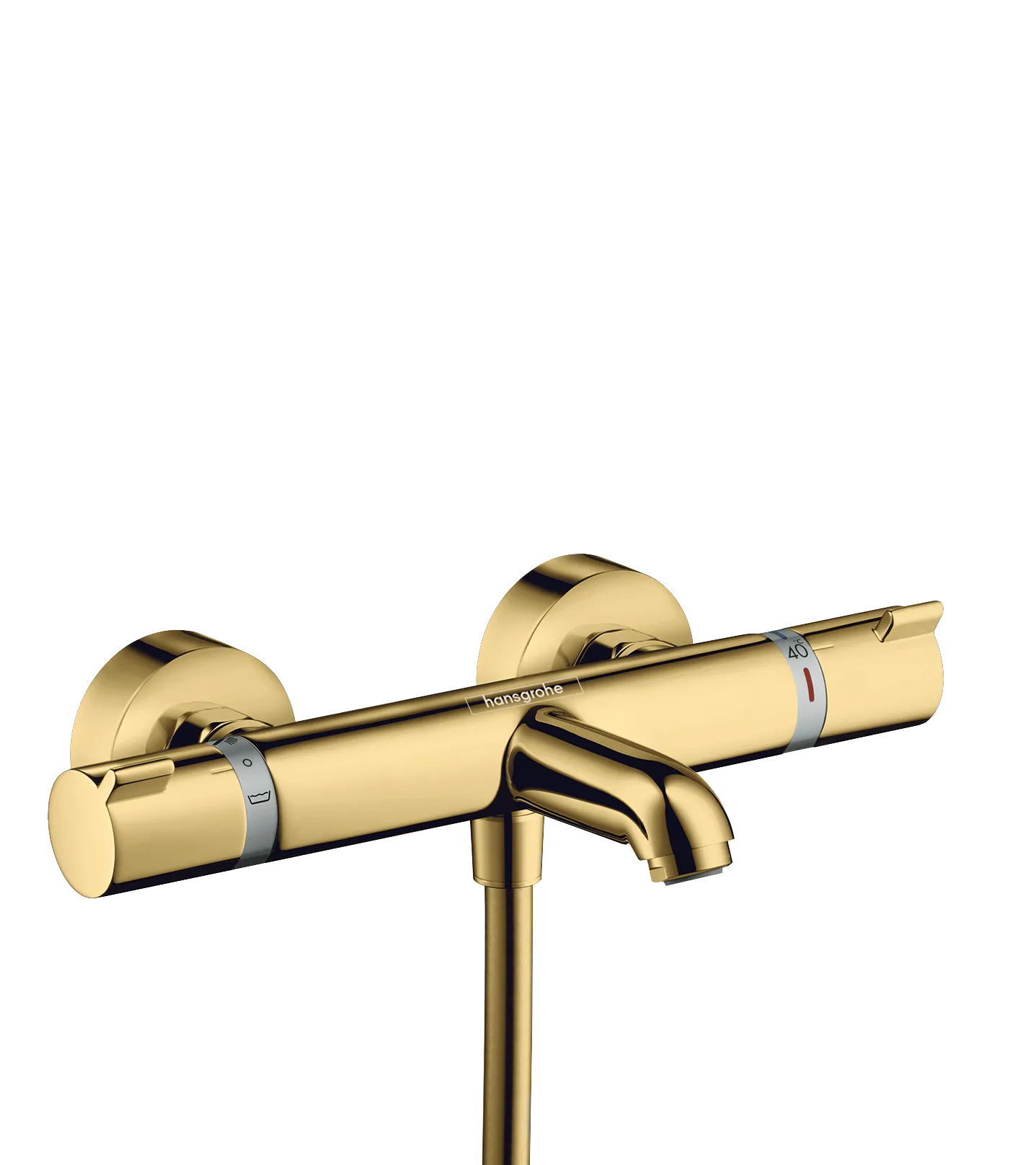 Hansgrohe Ecostat Comfort Wannenthermostat Aufputz, Polished Gold Optic