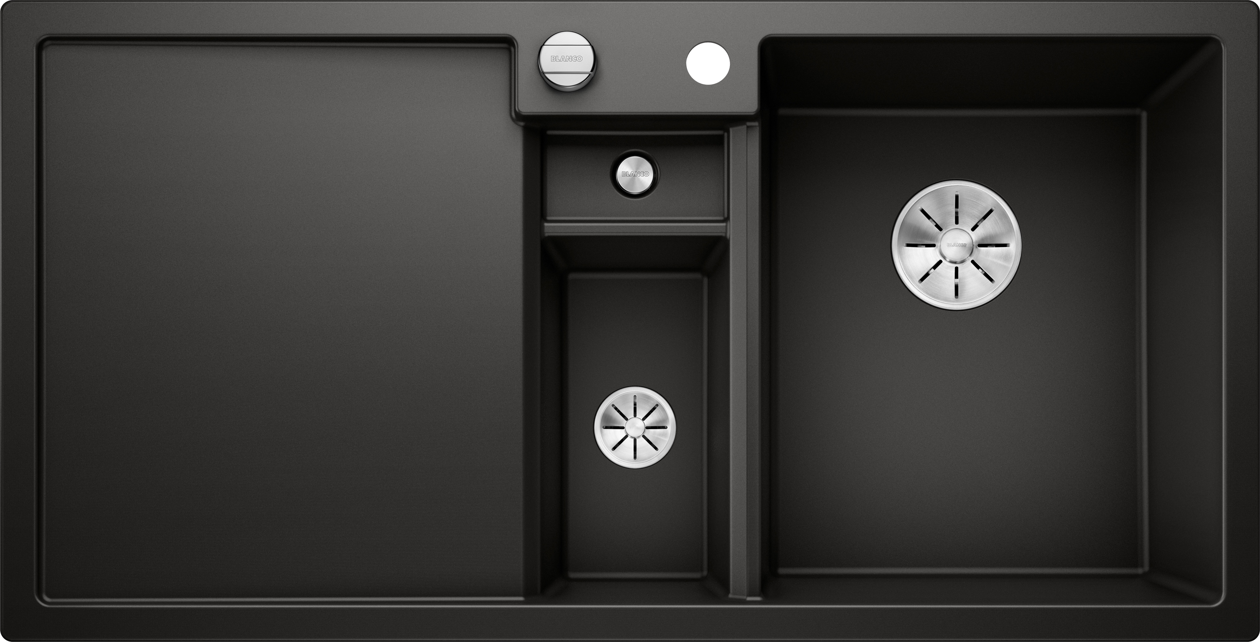 Küchenspülbecken „COLLECTIS“ 100 × 51 cm, rechts in schwarz
