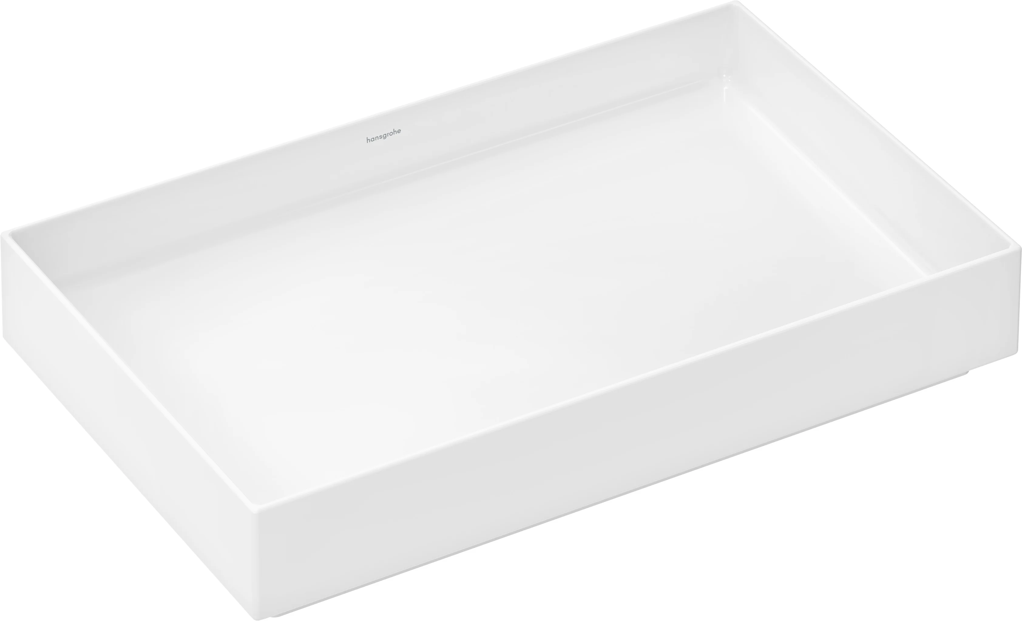 Hansgrohe Aufsatzwaschtisch Xuniva Evo E, weiß, 650x400 mm, glänzend, Keramik, ohne Hahnloch und Überlauf Hansgrohe Aufsatzwaschtisch Xuniva Evo E, weiß, 650x400 mm, glänzend, Keramik, ohne Hahnloch und Überlauf