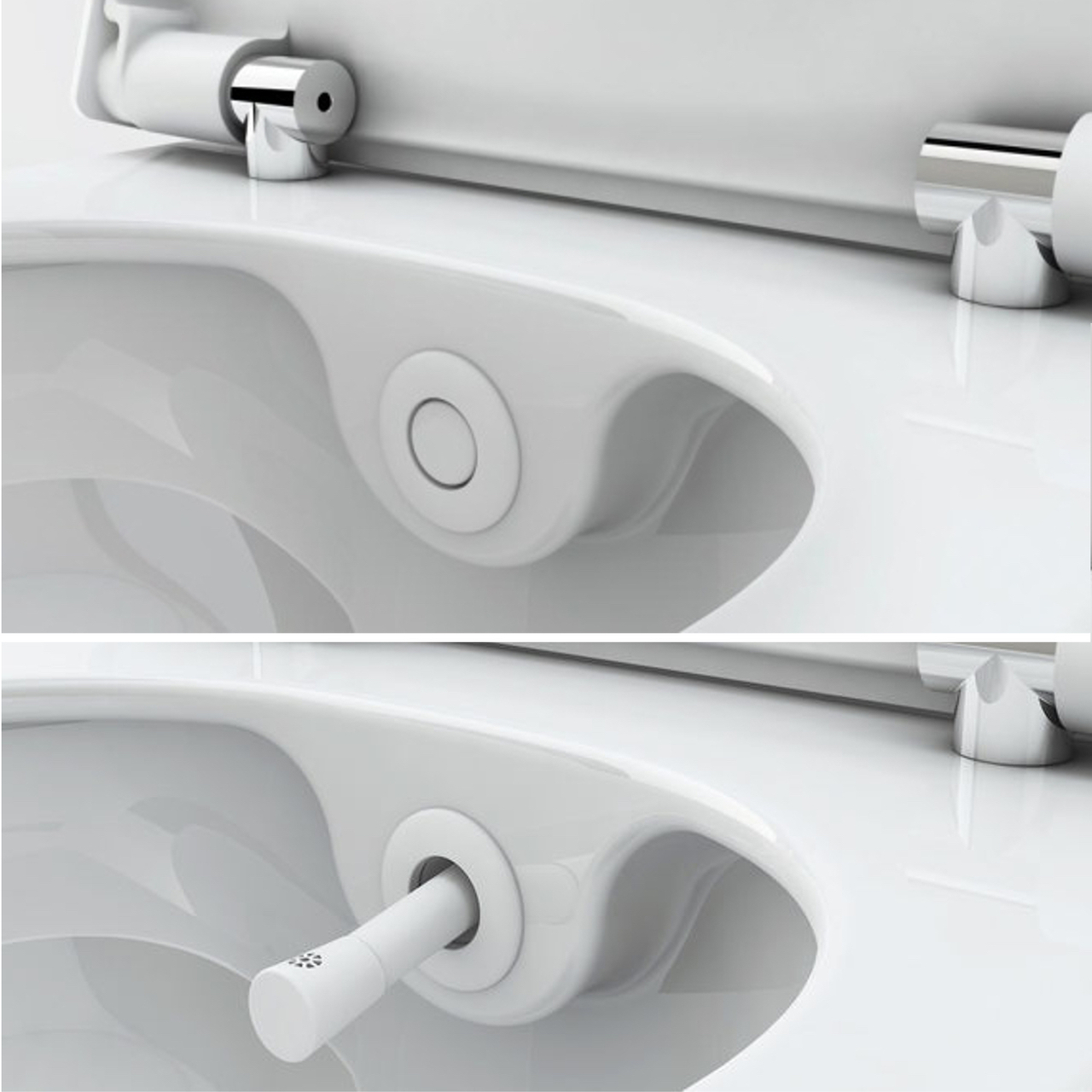 Set Dusch-WC TECEone, spülrandlos, mit Duschfunktion inkl. WC-Sitz mit Absenkautomatik Set Dusch-WC TECEone, spülrandlos, mit Duschfunktion inkl. WC-Sitz mit Absenkautomatik