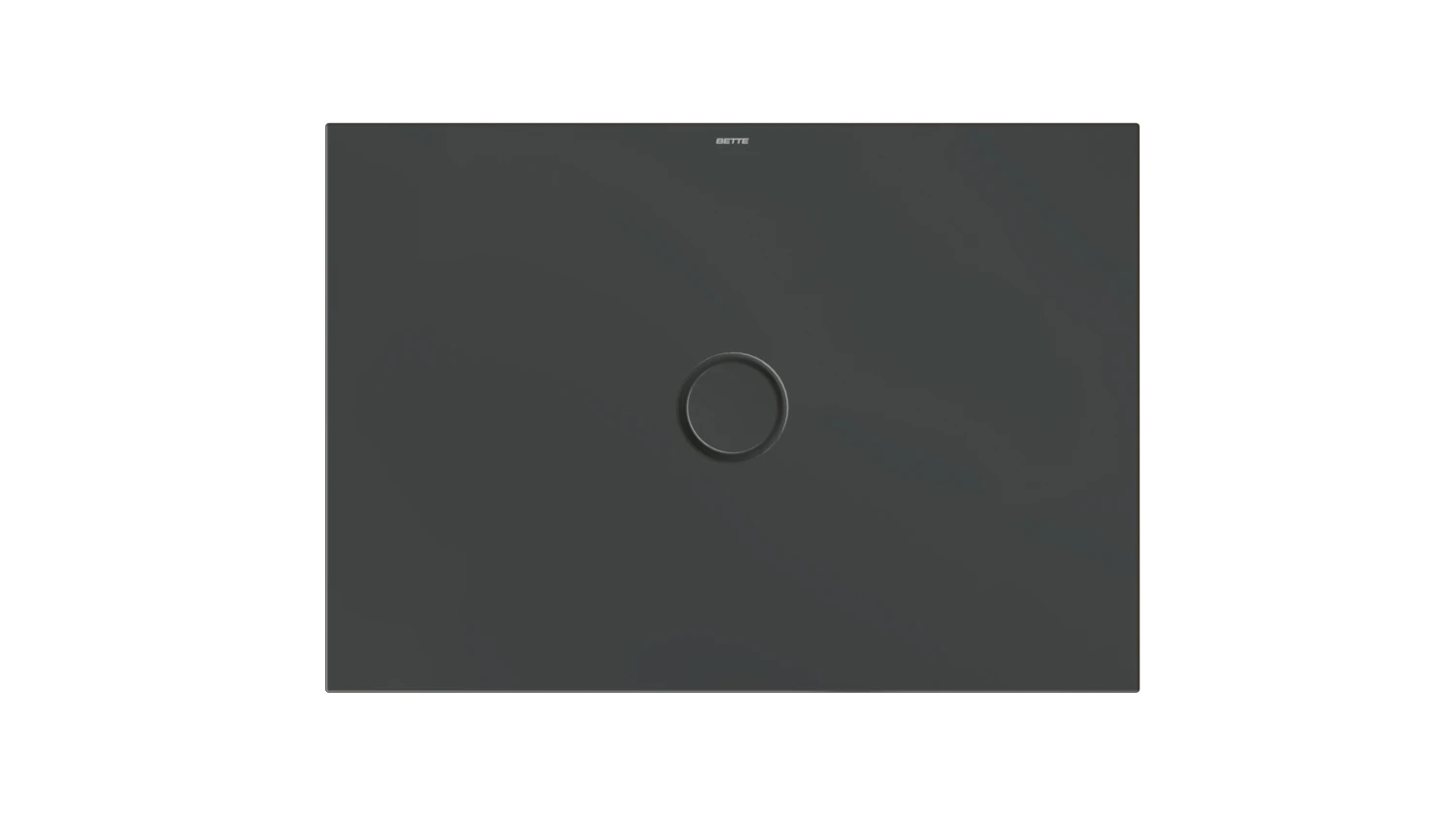 Bette rechteck Duschwanne „BetteFloor“ 1000 × 700 mm ohne Oberflächenbeschichtung, ohne Oberflächenveredelung, ohne Wannenträger, in Schwarz