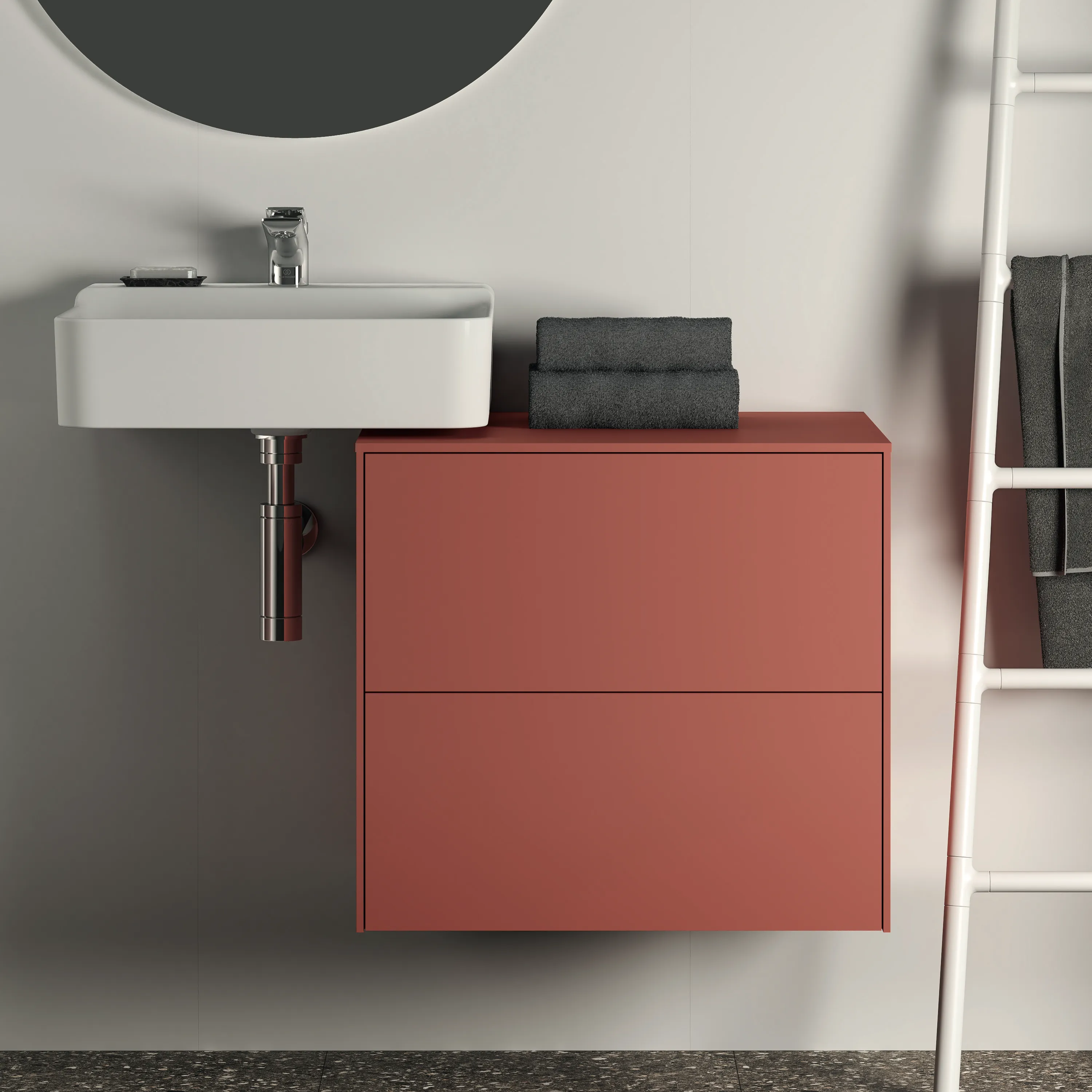 Ideal Standard Waschtischunterschrank Conca, 2 Auszüge, Sunset, 602x505x550 mm
