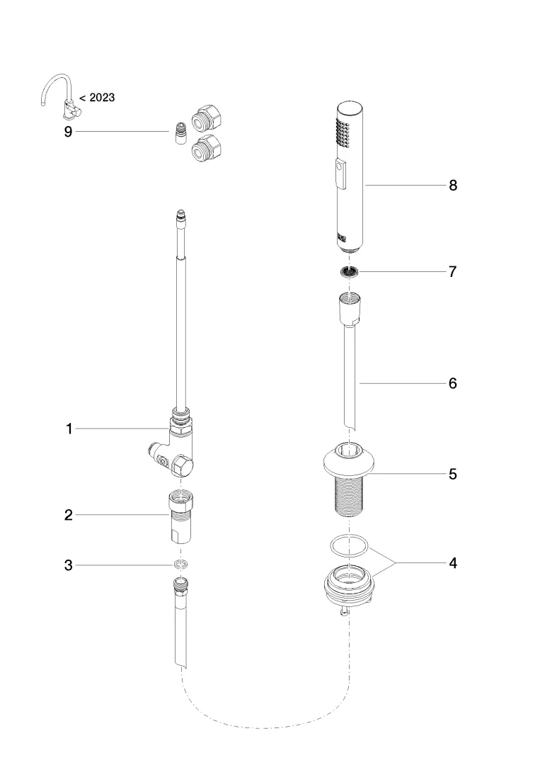 Dornbracht VAIA Spülbrausegarnitur - Champagne gebürstet (22kt Gold) Dornbracht VAIA Spülbrausegarnitur - Champagne gebürstet (22kt Gold)