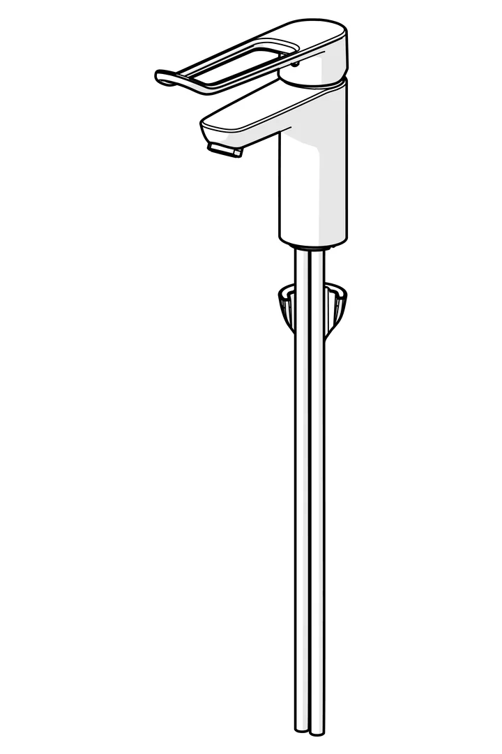 HansaCLINICA EHM Waschtischbatterie HansaCLINICA 4502 Standmontage Chrom DN15