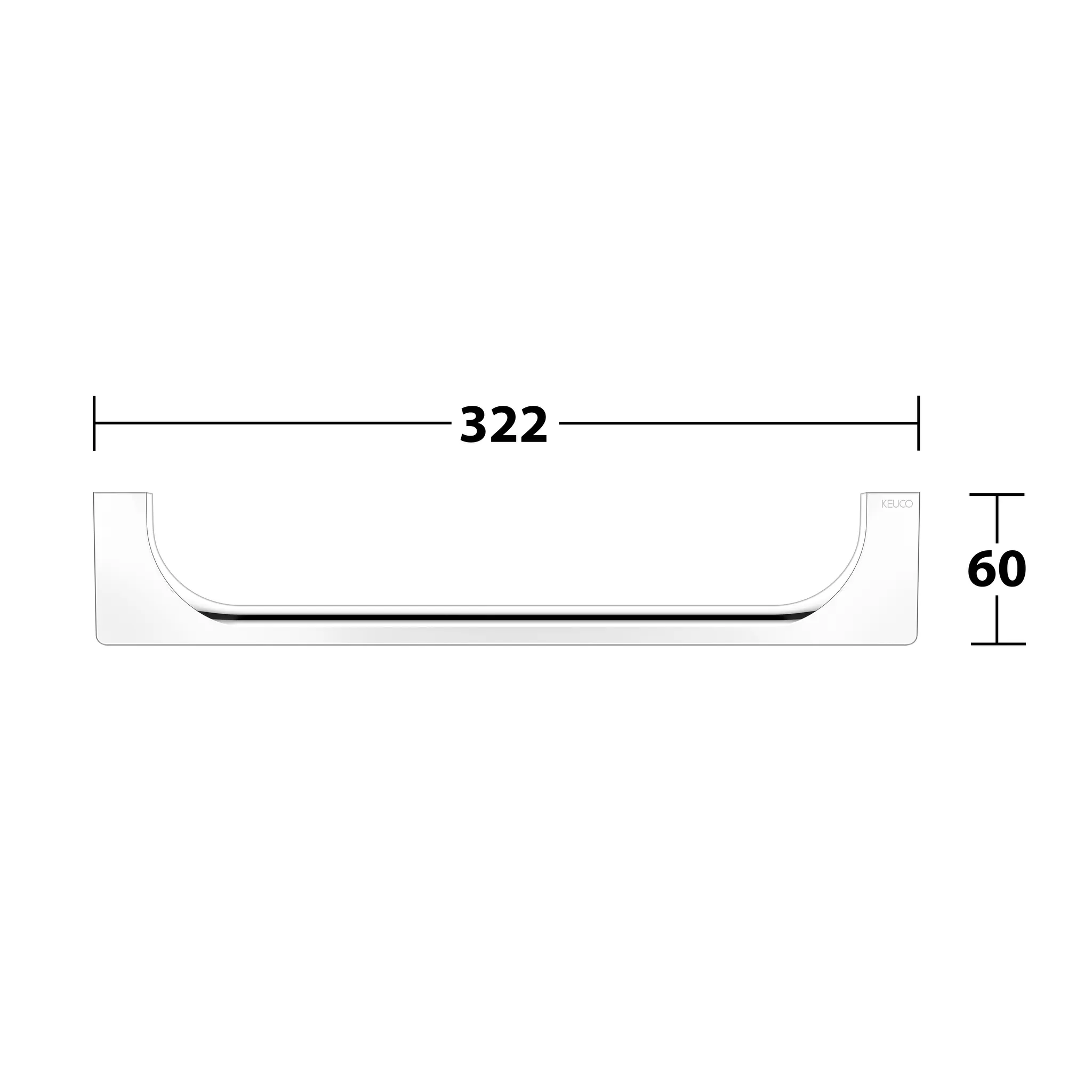 Edition 11 11107010000 Haltegriff 300 mm verchromt Edition 11 11107010000 Haltegriff 300 mm verchromt