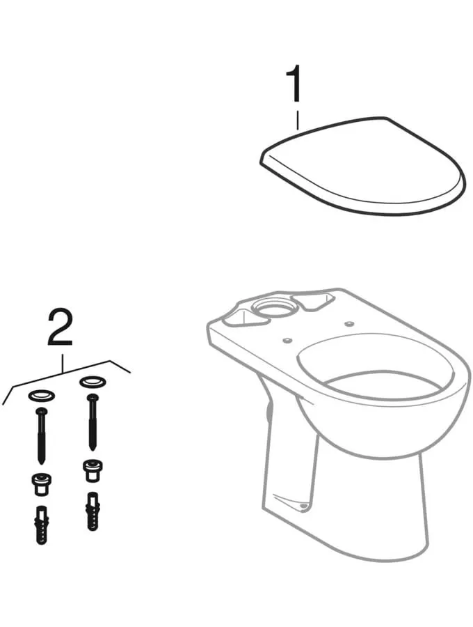 Stand-Tiefspül-WC für Kombination mit Spülkasten „Renova“ 35,7 × 39 cm Stand-Tiefspül-WC für Kombination mit Spülkasten „Renova“ 35,7 × 39 cm